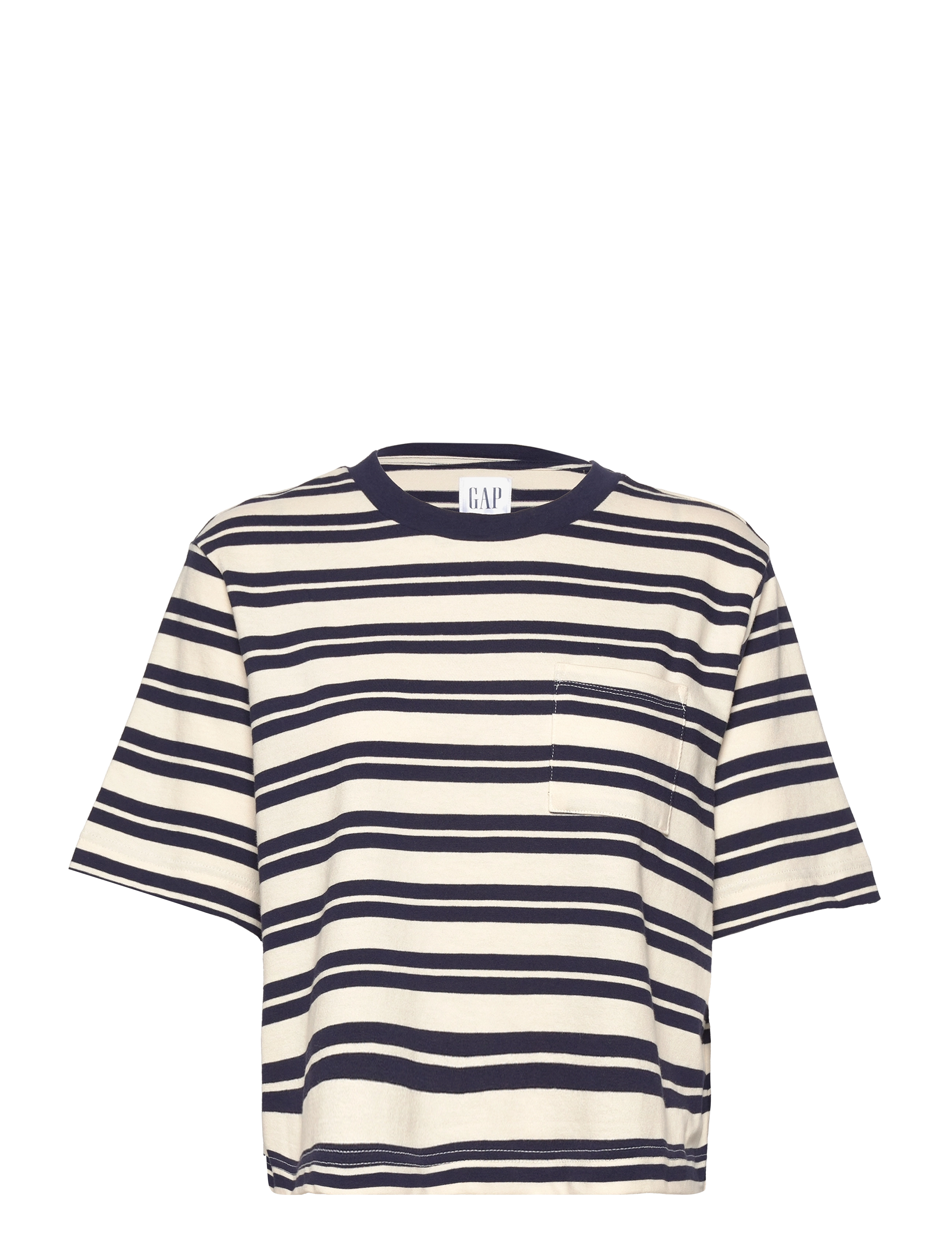 '90s Reissue Cropped T-Shirt - NAVY STRIPE