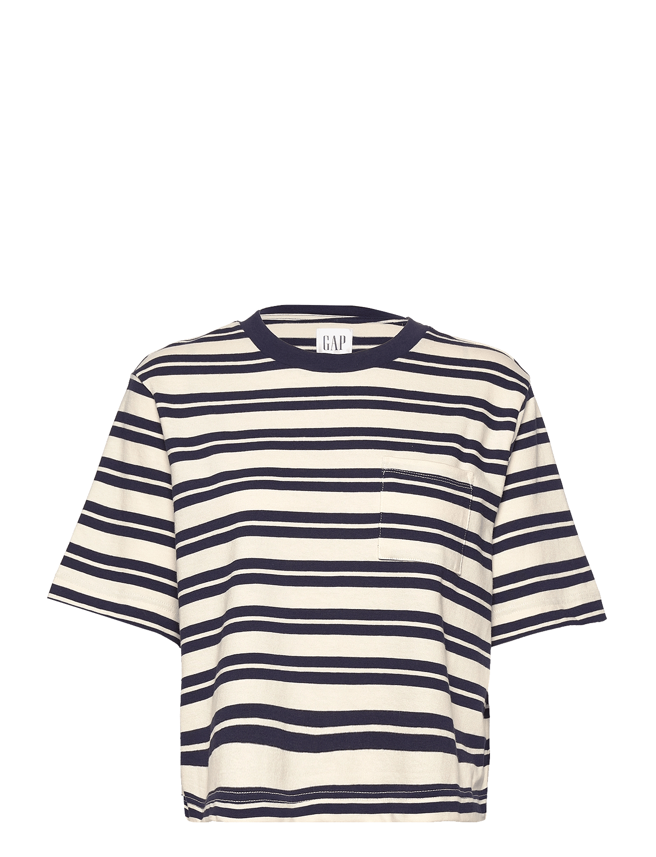 '90s Reissue Cropped T-Shirt - NAVY STRIPE