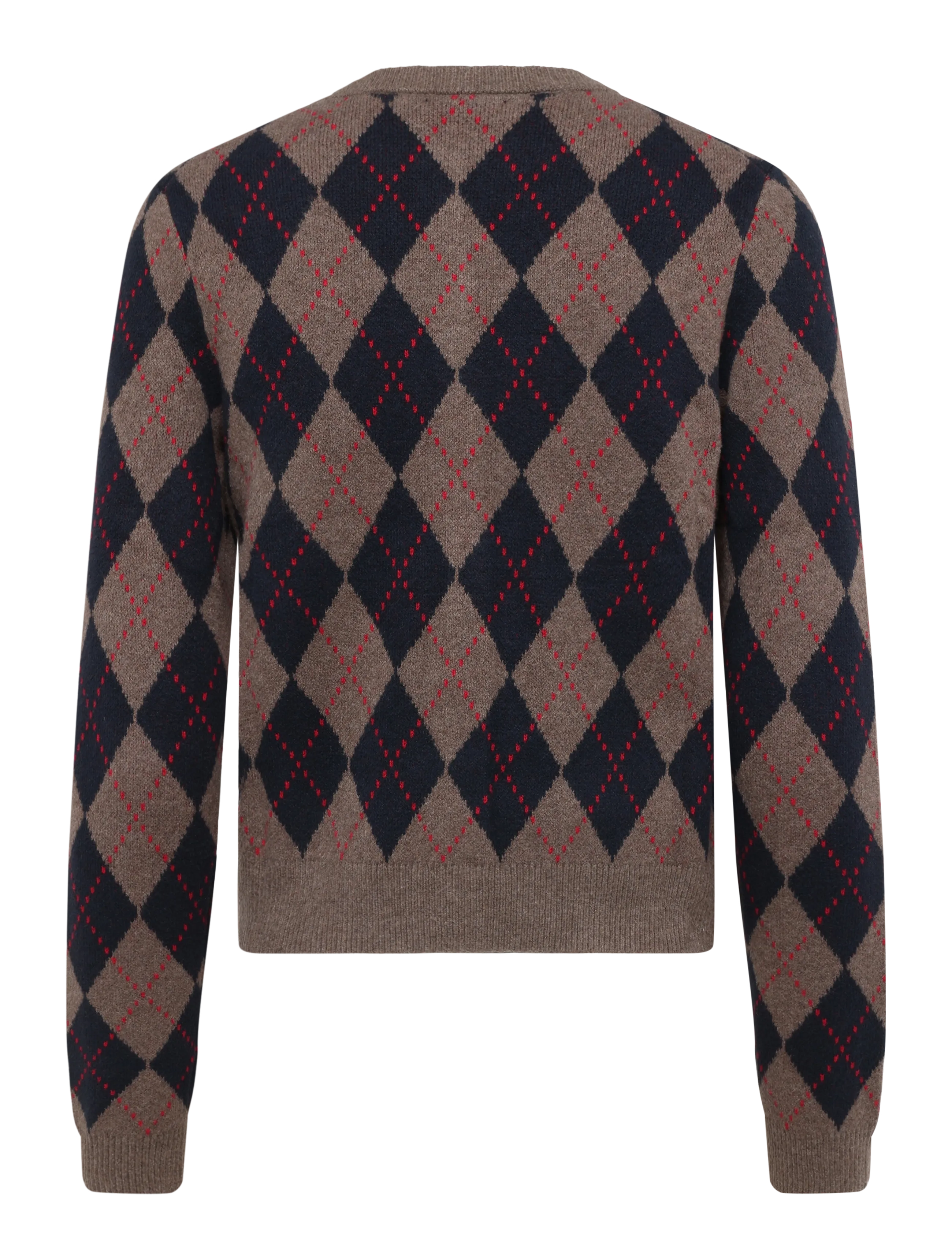 GAP - CashSoft Crop Cardigan from the GAP collection - kardiganid - blue argyle - 2