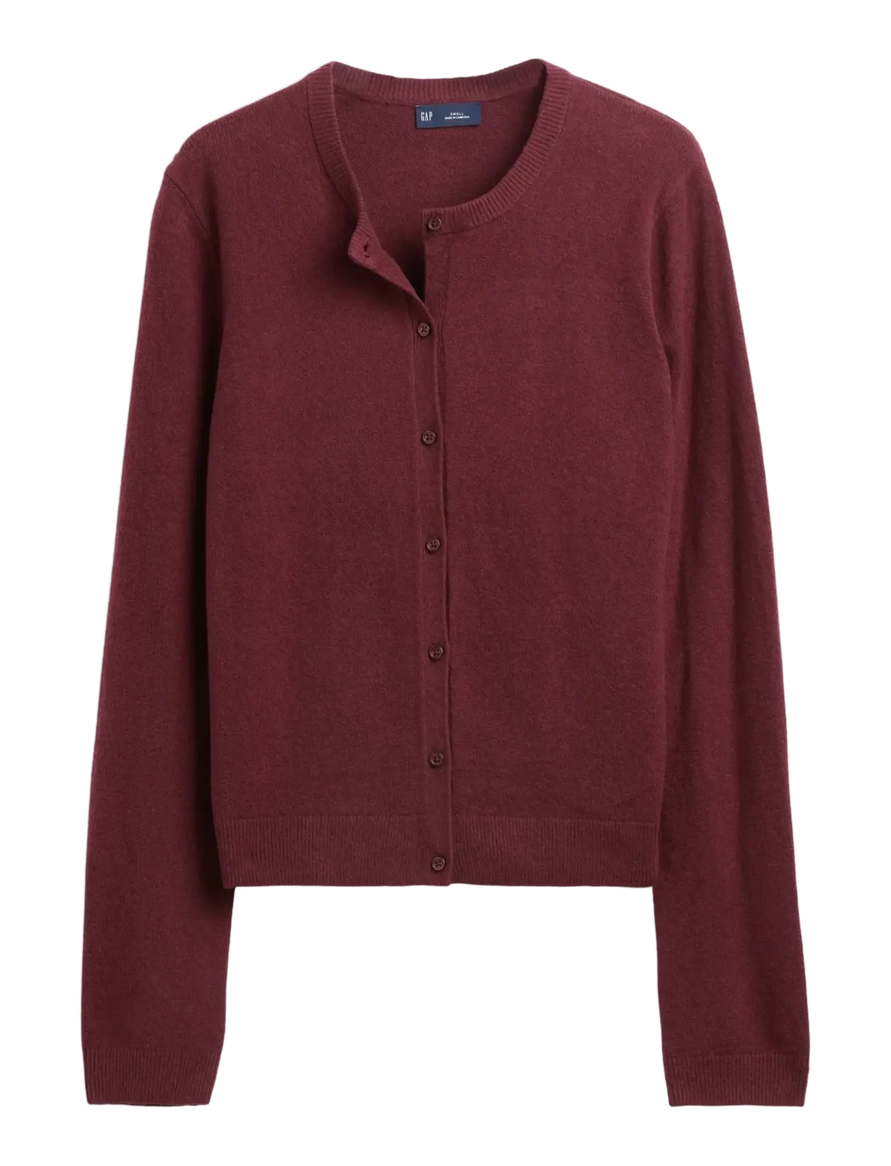 GAP CashSoft Crop Cardigan from the GAP collection - Vardagsstil - NOIR RED 3 / burgundy