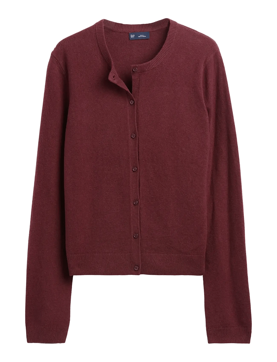 GAP - CashSoft Crop Cardigan from the GAP collection - koftor - noir red 3 - 1