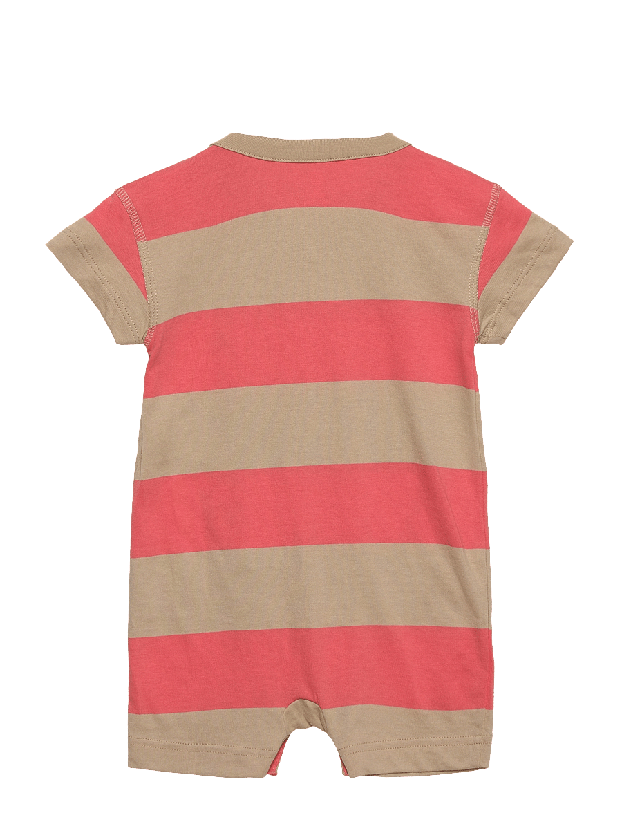 GAP - Baby Rugby Stripe Shorty One-Piece - field stone - 1