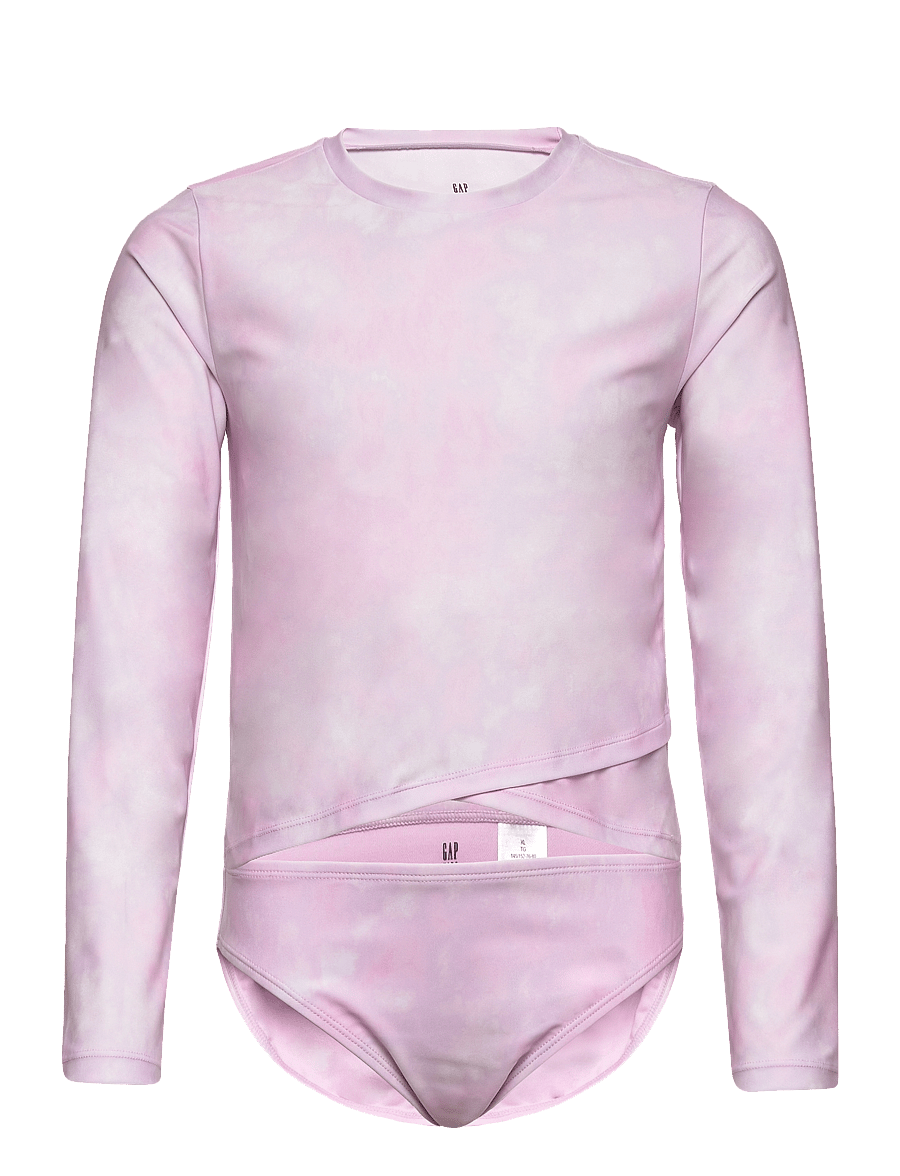 GAP - Kids Recycled Rashguard Swim Two-Piece - light iris 212 - 0