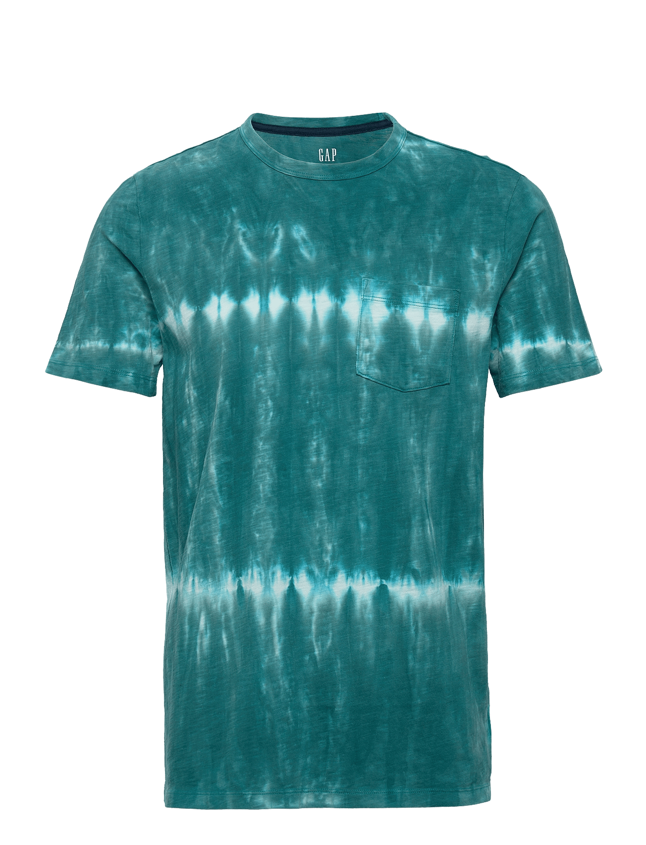 V-LIVED IN POCKET TEE - TIE DYE - TURQUOISE SMOKE 805
