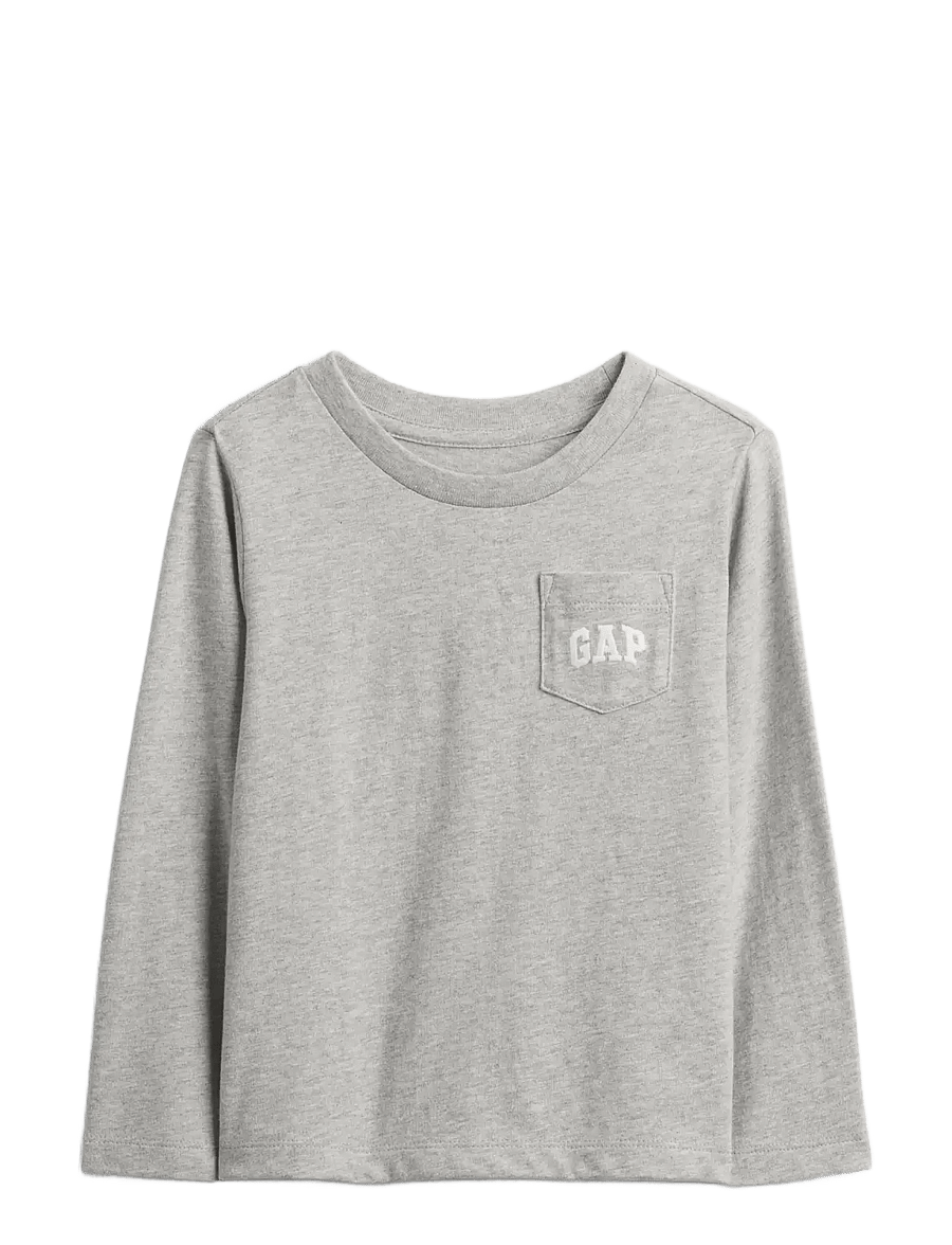 GAP - Baby & Toddler Logo Pocket T-Shirt - langärmelig - light heather grey b08 - 0