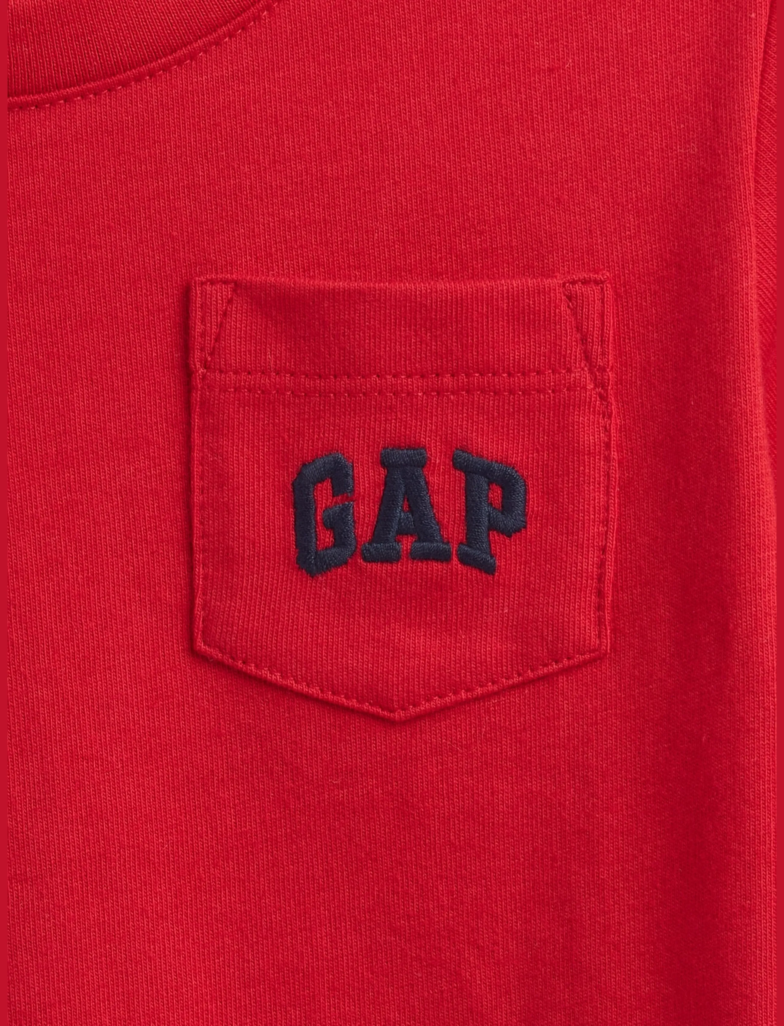 GAP - Baby & Toddler Logo Pocket T-Shirt - modern red - 2