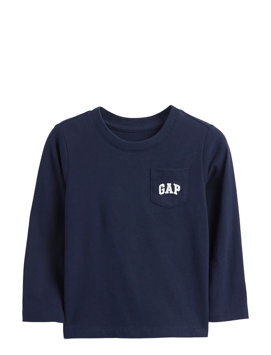 GAP - Baby & Toddler Logo Pocket T-Shirt - langärmelig - tapestry navy - 0