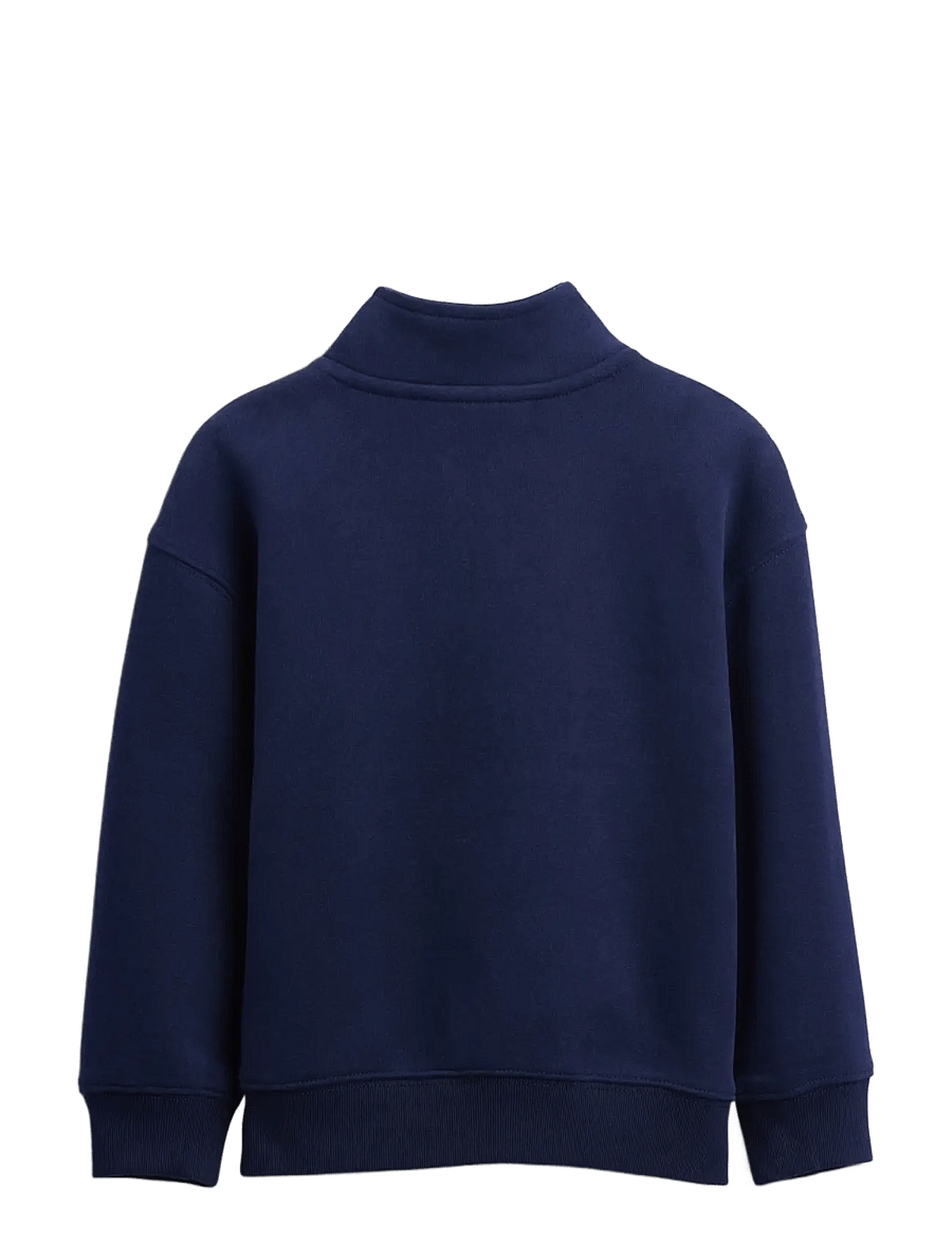 GAP - Baby & Toddler VintageSoft Quarter-Zip Pullover - sweatshirts - tapestry navy - 2
