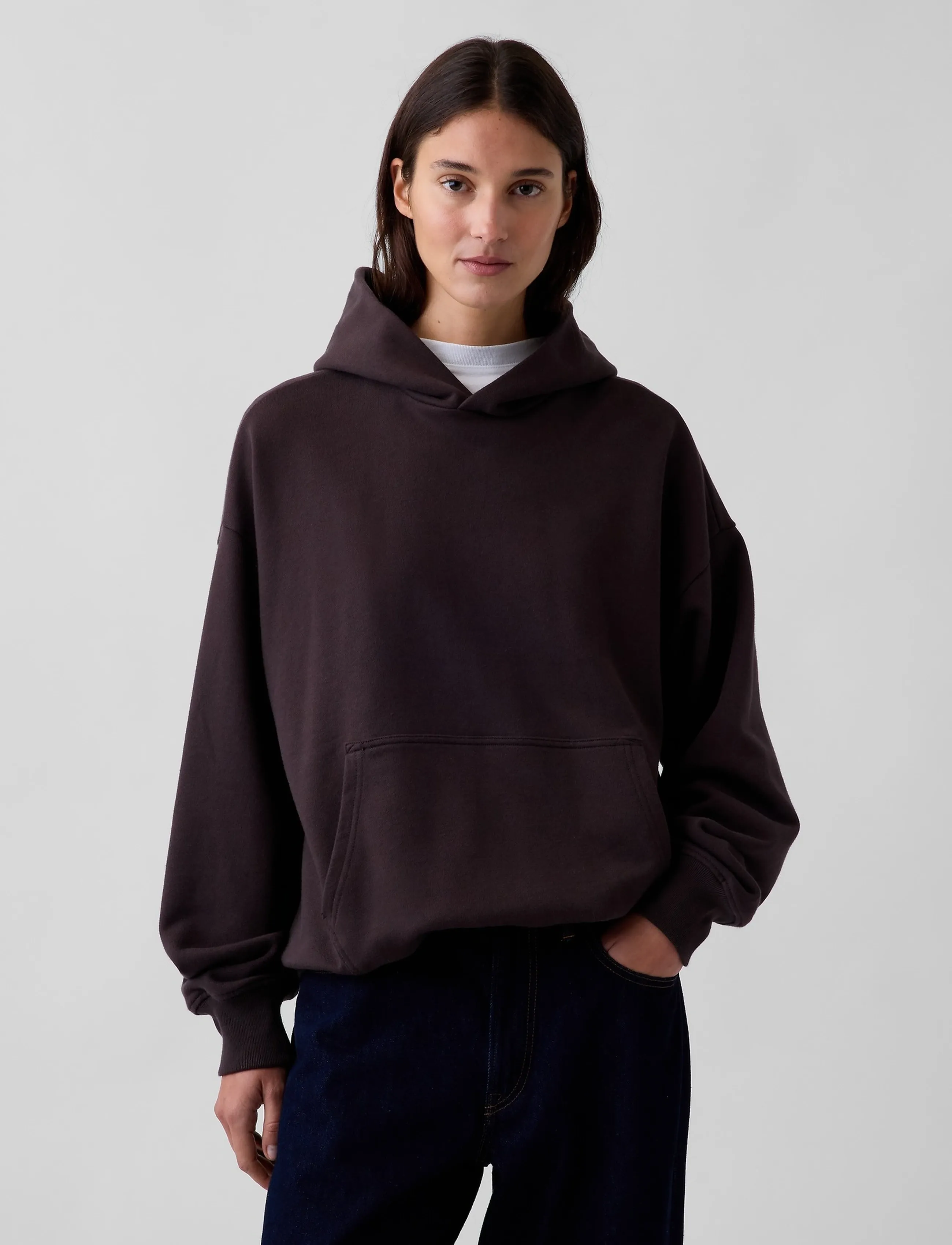GAP - Adult Heavyweight Oversized Hoodie from the GAP collection - hoodies - terra brown - 4