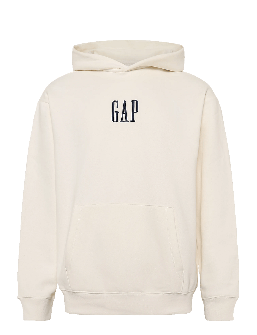 GAP - Adult Vintage Soft Oversized Gap Mini-Logo Hoodie - hættetrøjer - ivory frost - 1