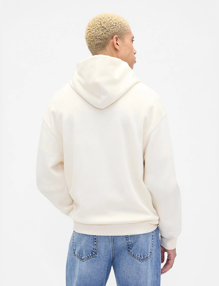 GAP - Adult Vintage Soft Oversized Gap Mini-Logo Hoodie - hættetrøjer - ivory frost - 3