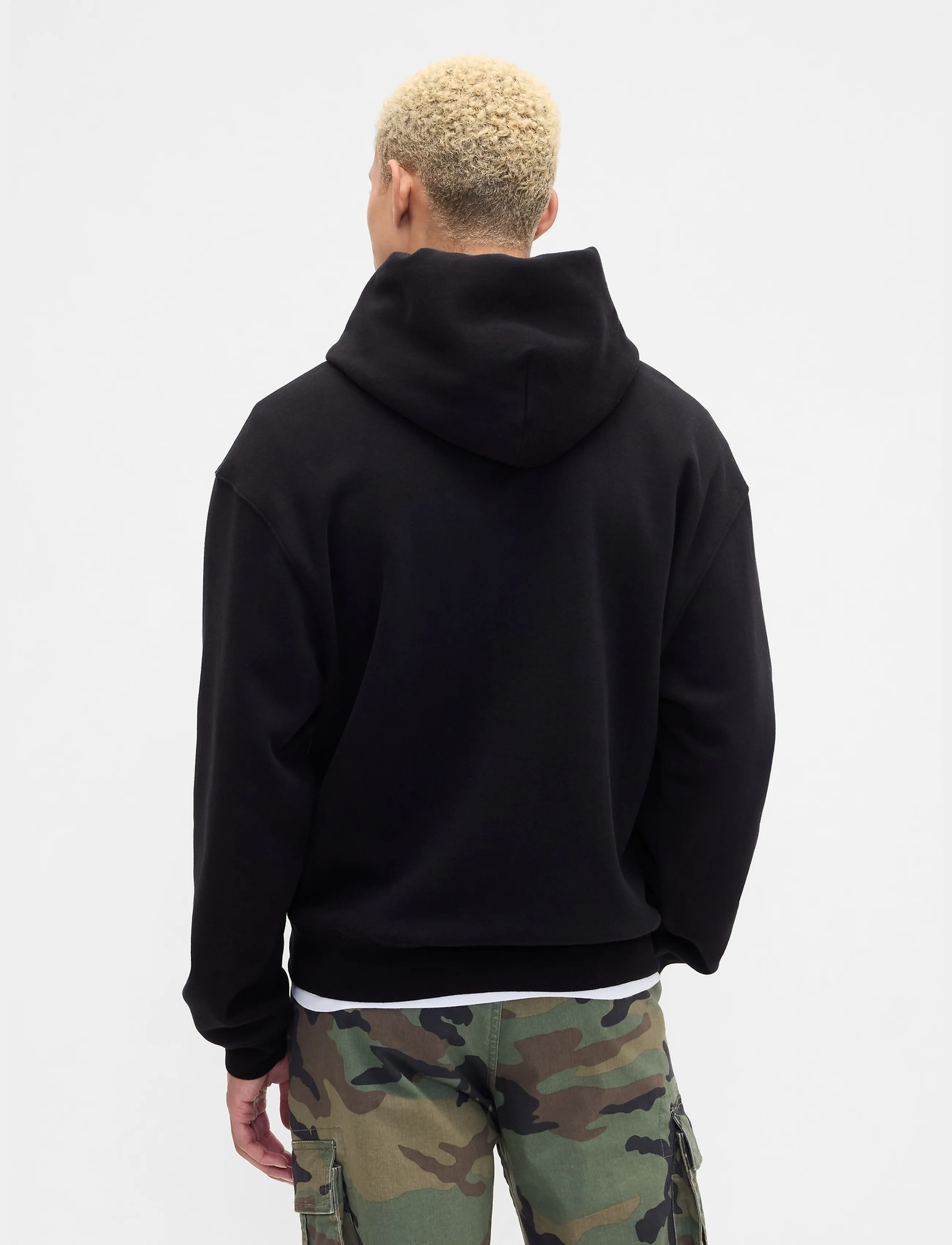 GAP - Adult Vintage Soft Oversized Gap Mini-Logo Hoodie - hættetrøjer - true black v2 - 3