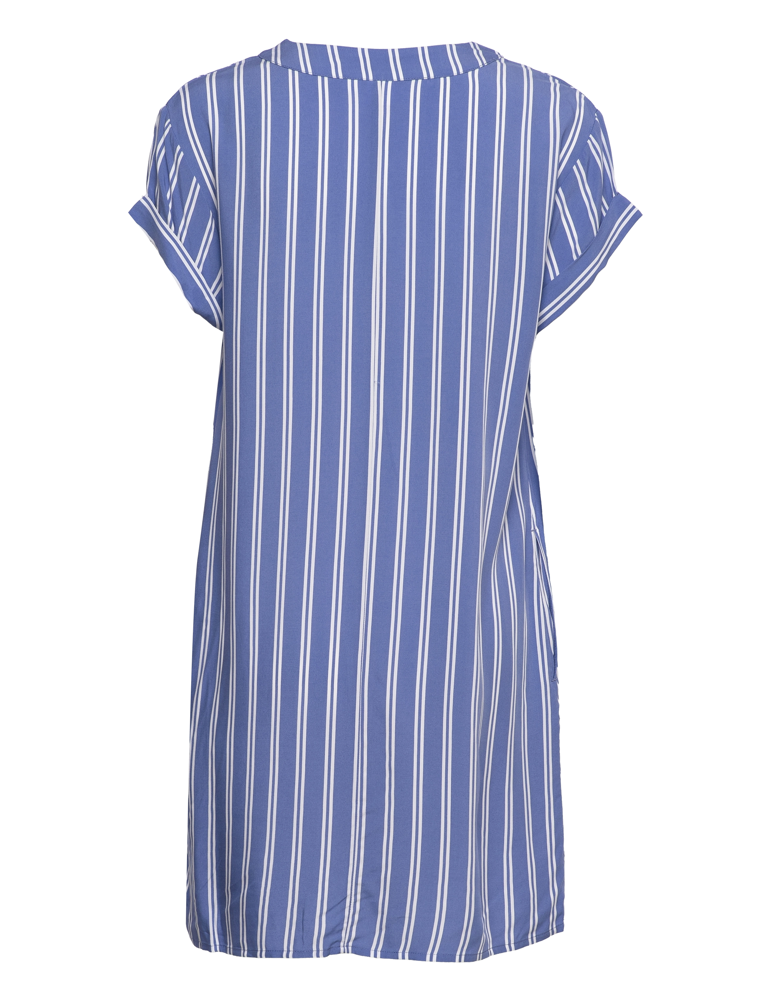 GAP - V-NEW SS VNK DRESS - blue white stripe - 1