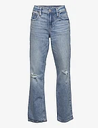 Teen Mid Rise '90s Loose Jeans with Washwell - LIGHT WASH