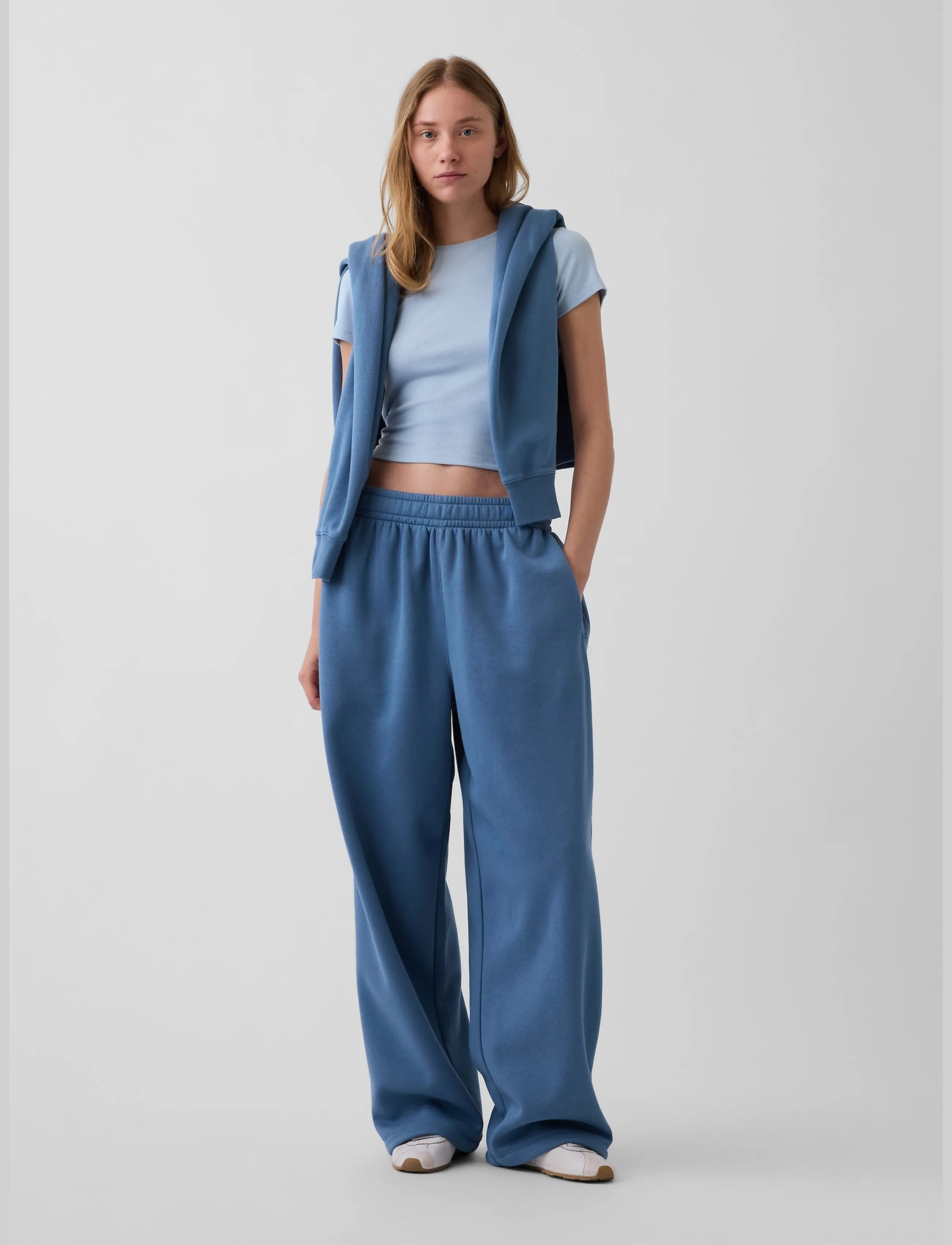 GAP - Adult VintageSoft Baggy Sweatpants from the GAP collection - kollektioner - bainbridge blue - 5