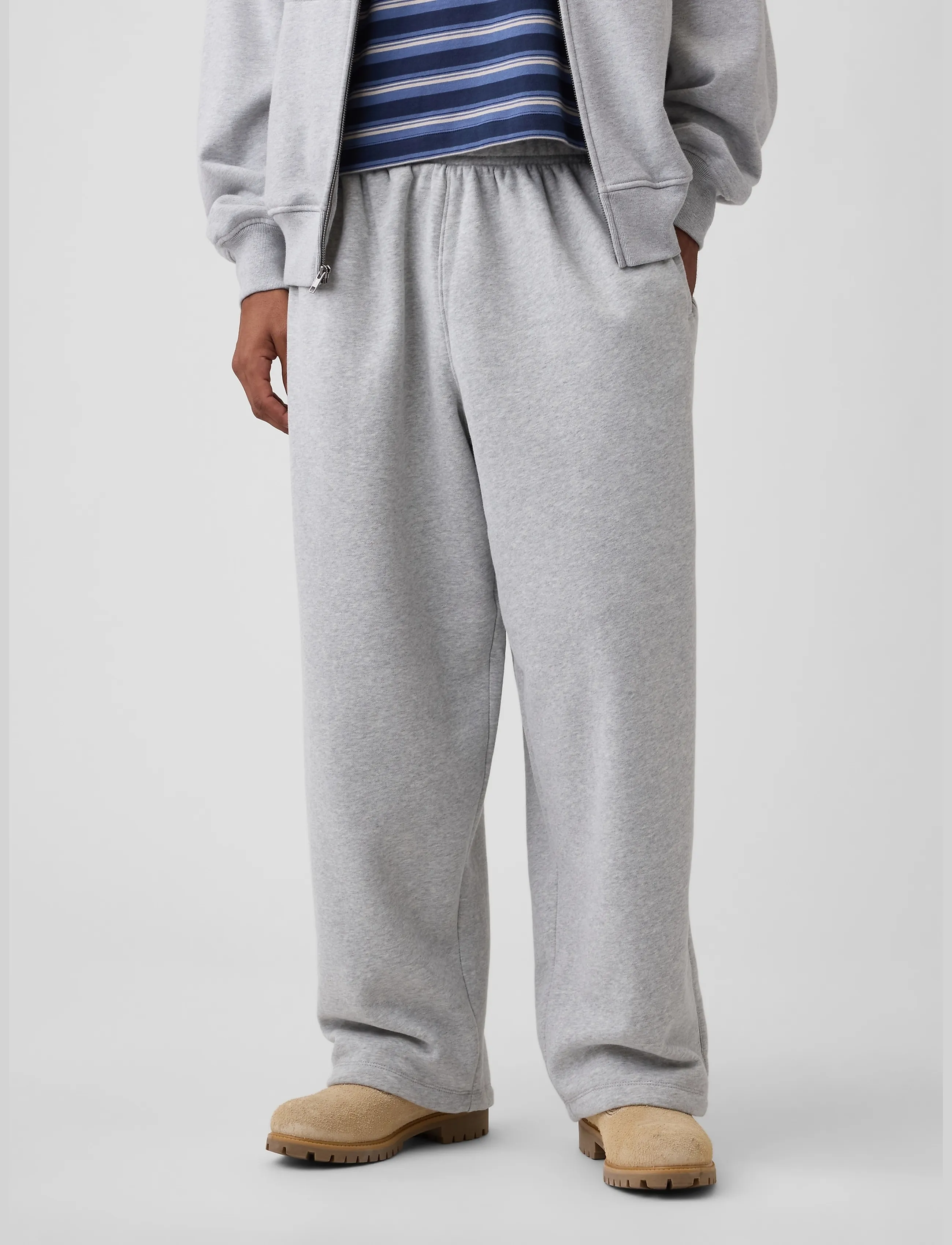 GAP - Adult VintageSoft Baggy Sweatpants from the GAP collection - collections - light heather grey b08 - 2