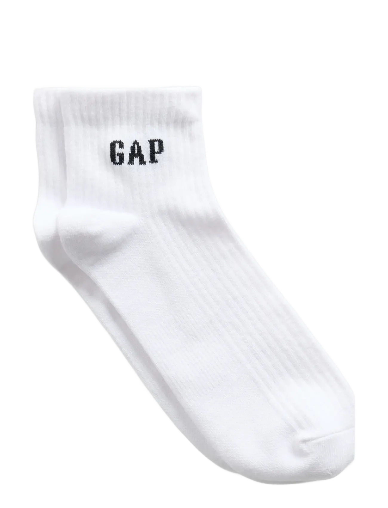 GAP Gap Logo Quarter Crew Socks - Ankelstrumpor - OPTIC WHITE / white