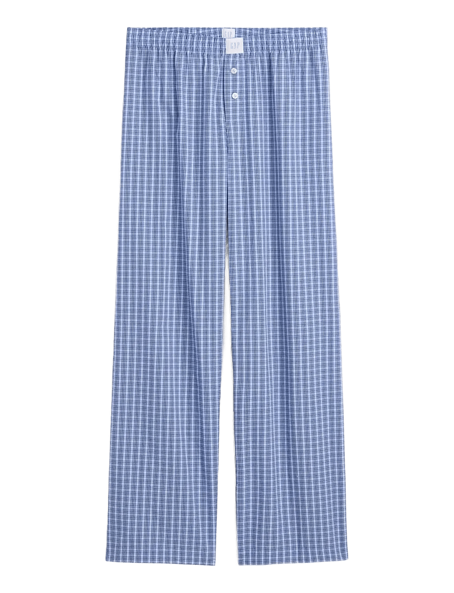 GAP - Poplin PJ Pants from the GAP collection - pyjamasbyxor - blue plaid - 1