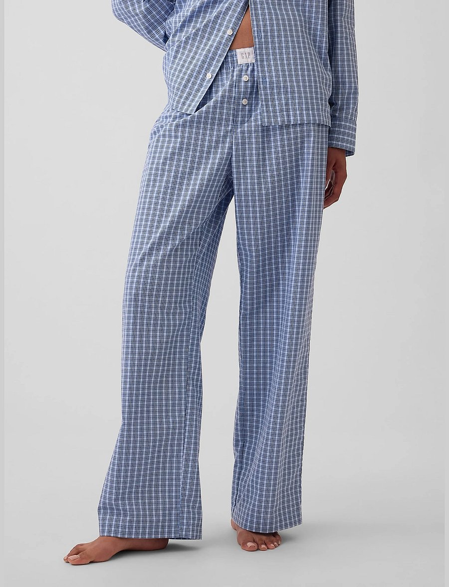 GAP - Poplin PJ Pants from the GAP collection - pyjamasbyxor - blue plaid - 2
