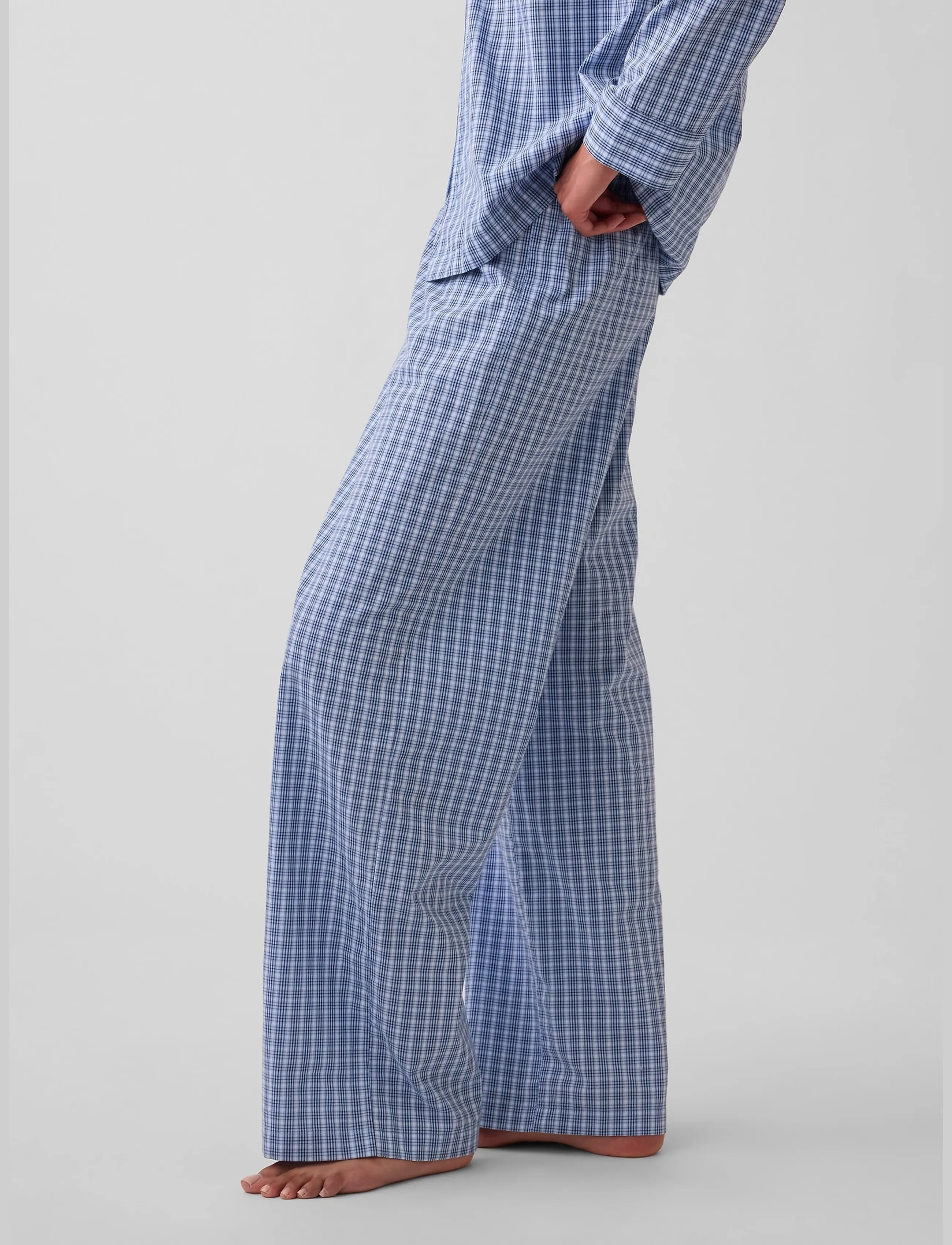 GAP - Poplin PJ Pants from the GAP collection - pyjamasbyxor - blue plaid - 4