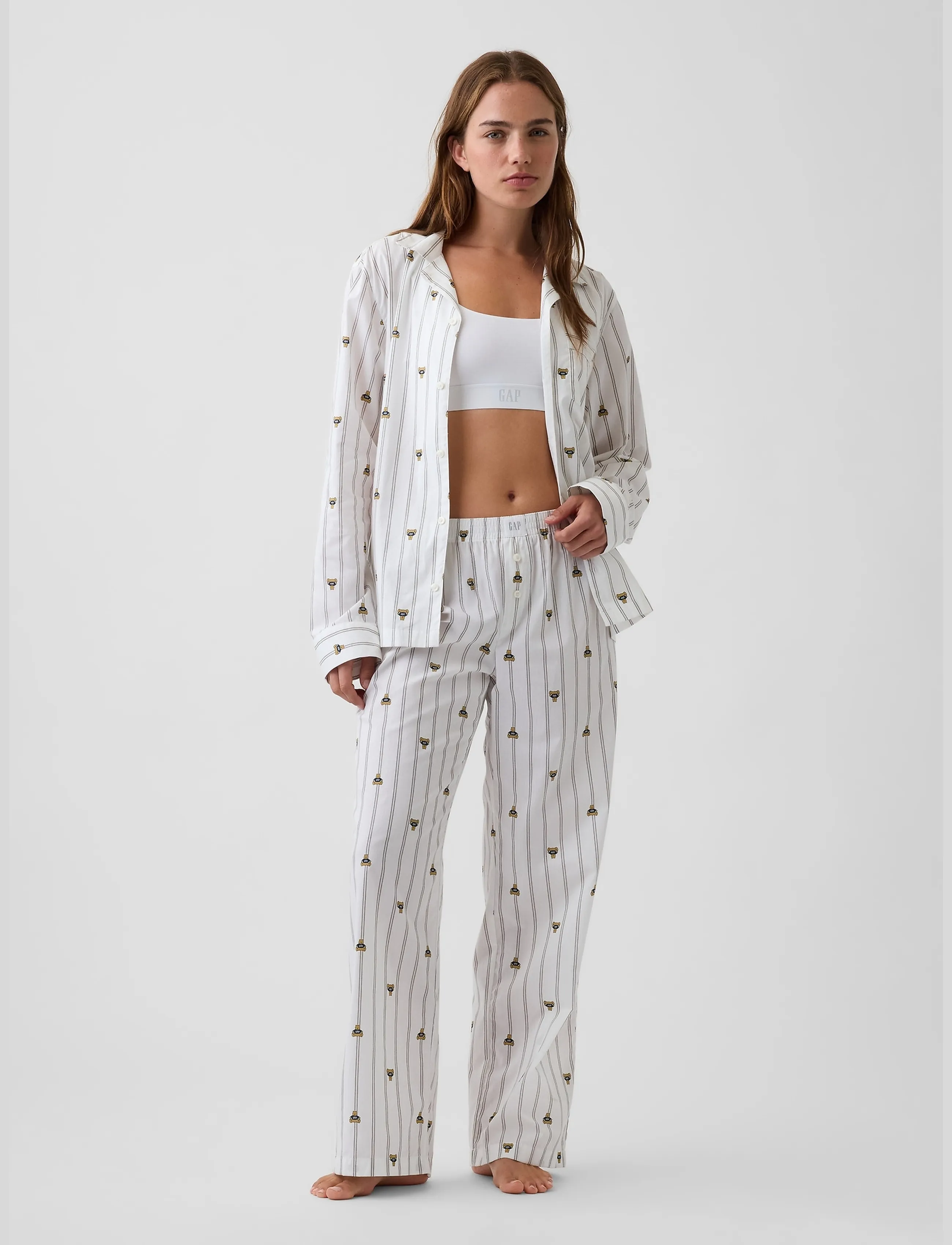 GAP - Poplin PJ Pants from the GAP collection - natbukser - brannan bear v2 - 0