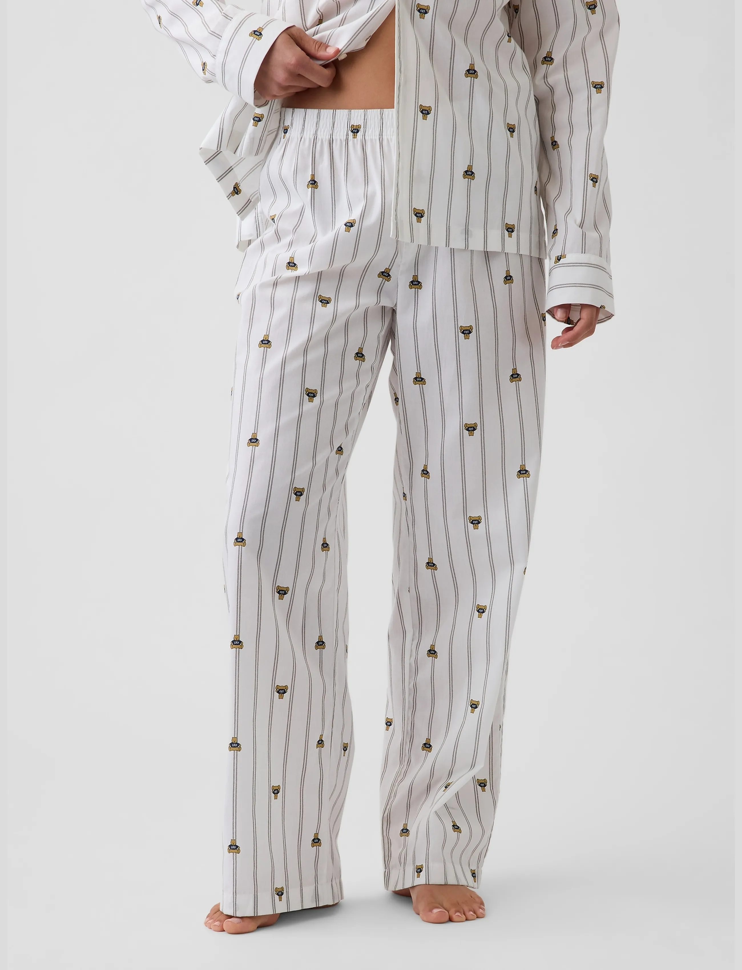 GAP - Poplin PJ Pants from the GAP collection - natbukser - brannan bear v2 - 4