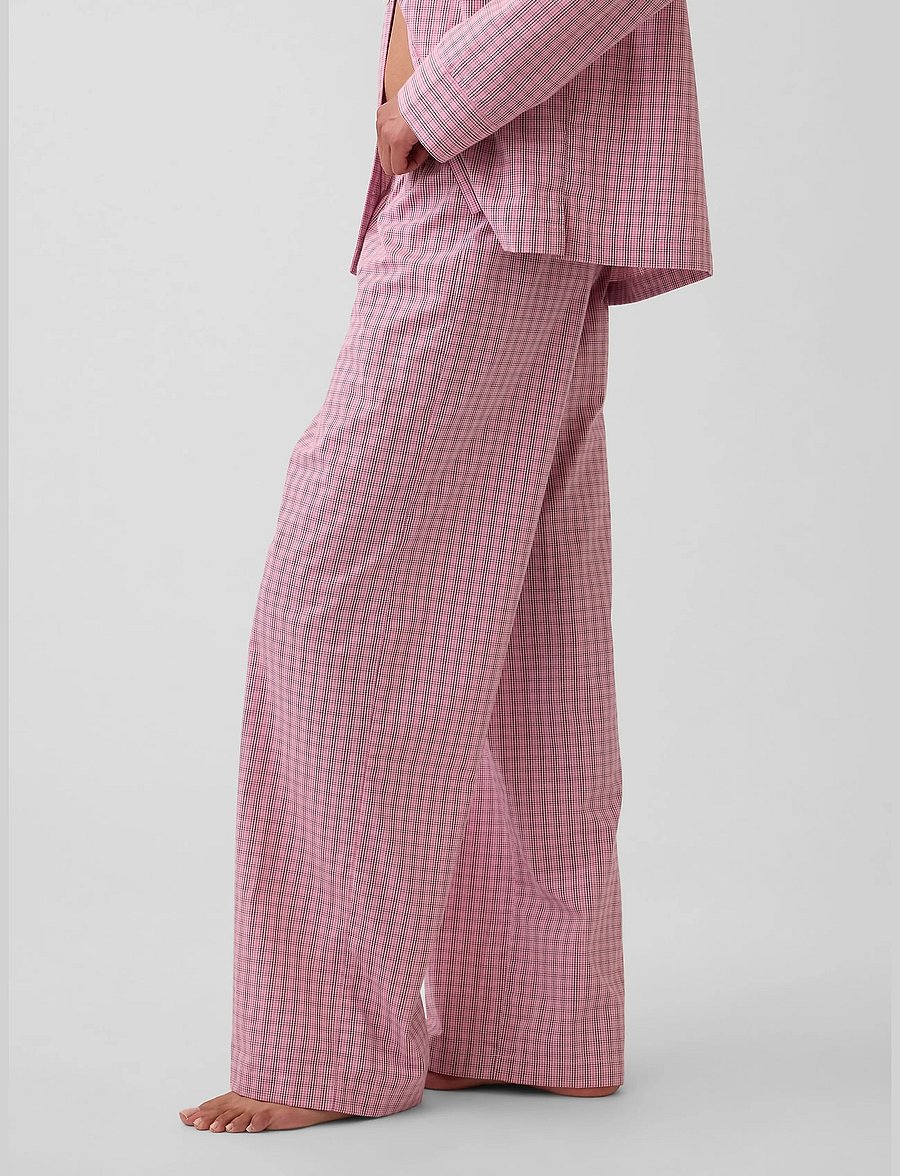 GAP - Poplin PJ Pants from the GAP collection - pink plaid - 4