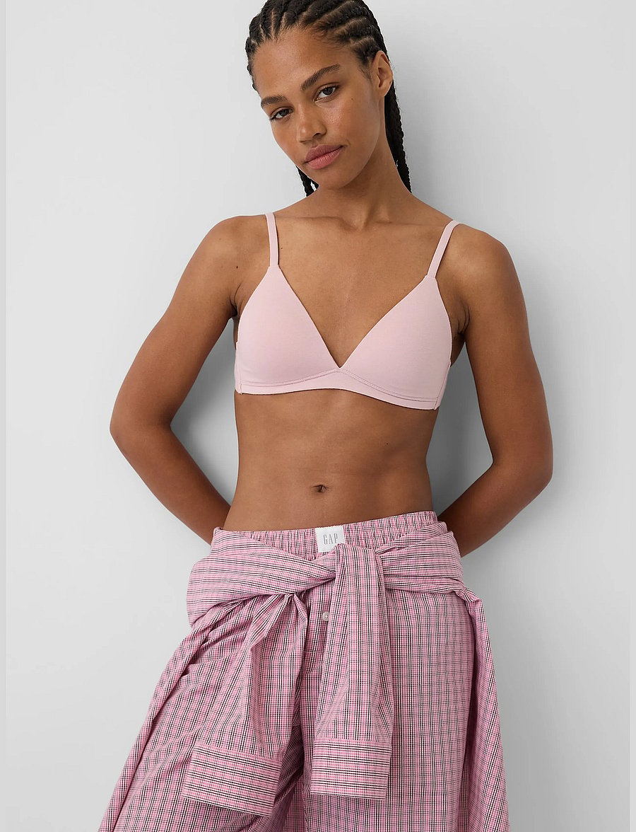 GAP - Poplin PJ Pants from the GAP collection - pink plaid - 5