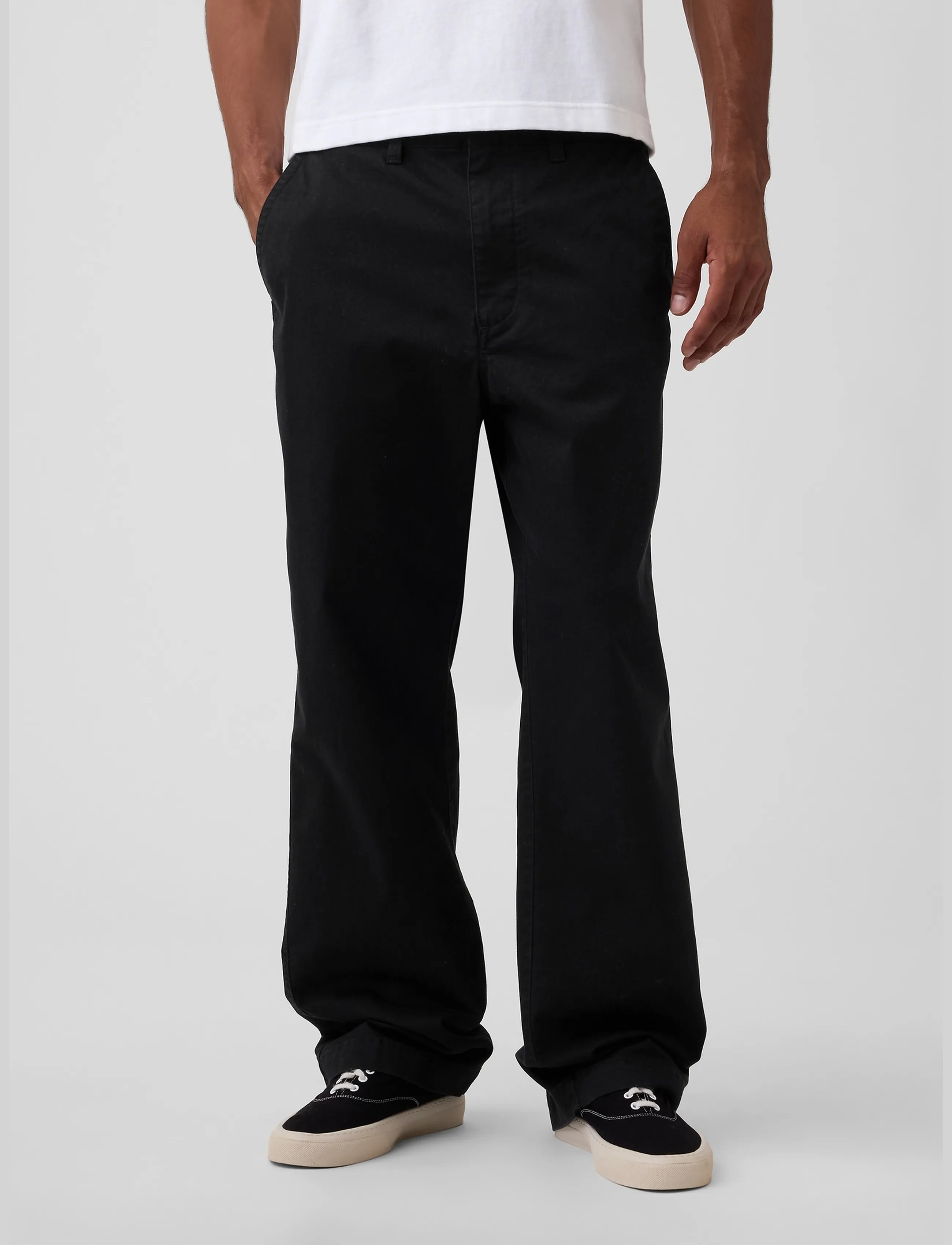 GAP - Heavyweight Twill '90s Loose Khakis - chinos - black 1 - 2