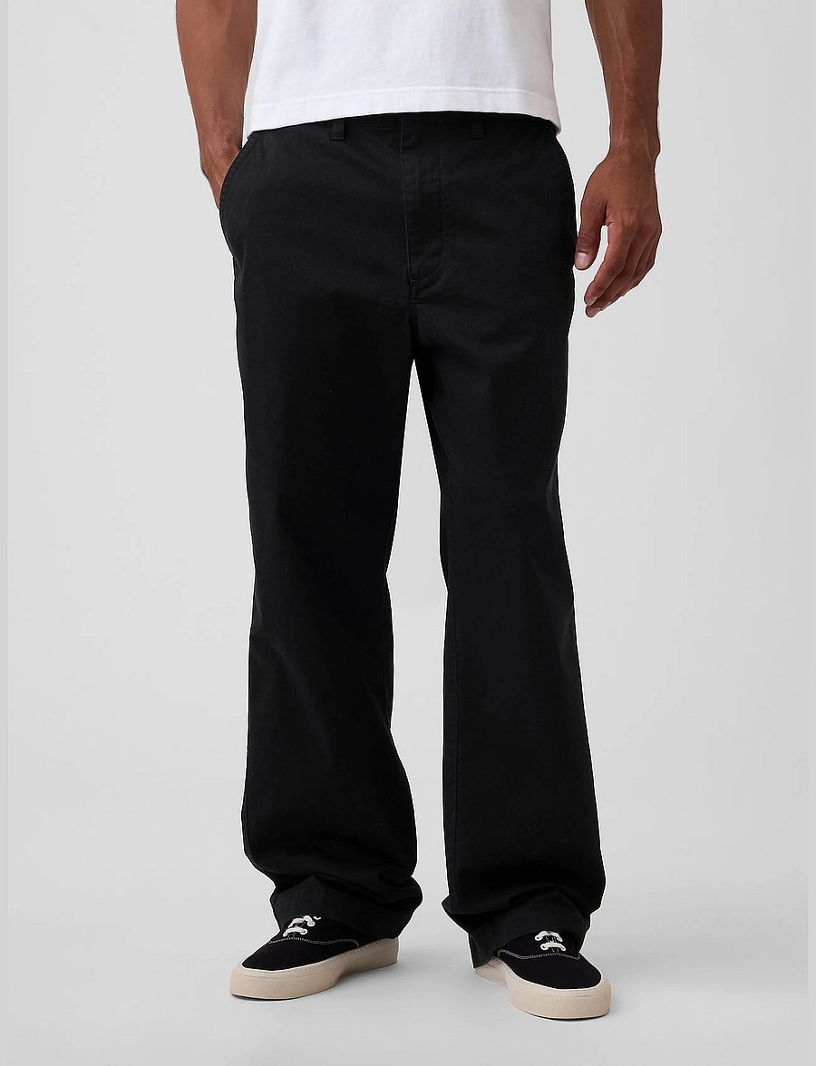 GAP - Heavyweight Twill '90s Loose Khakis - chinos - black 1 - 2