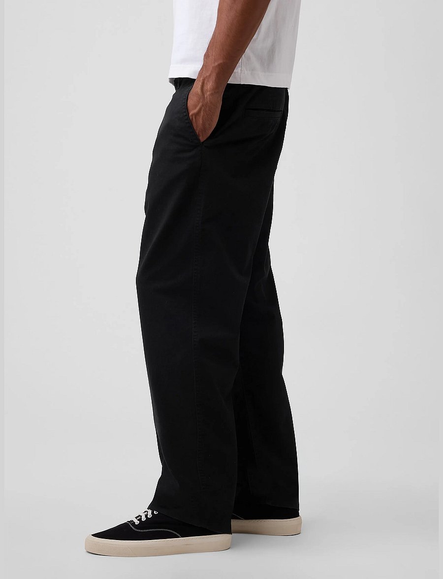GAP - Heavyweight Twill '90s Loose Khakis - chinos - black 1 - 3