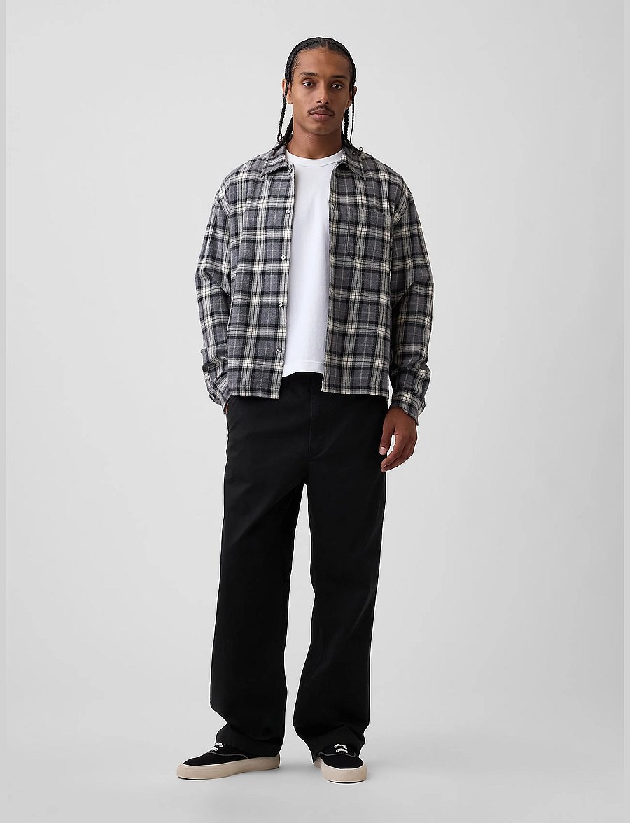 GAP - Heavyweight Twill '90s Loose Khakis - chinos - black 1 - 5