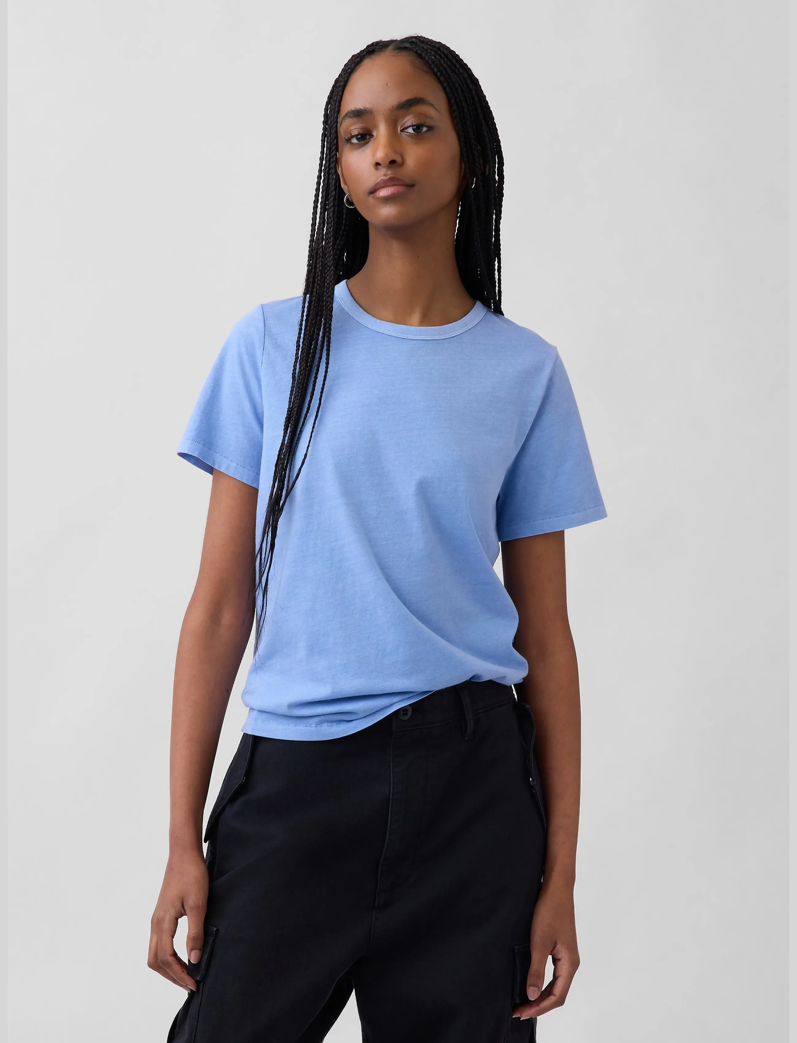 GAP Organic Cotton VintageSoft T-Shirt from the GAP collection - T-Shirts & Tops - MOONSTONE BLUE / blue