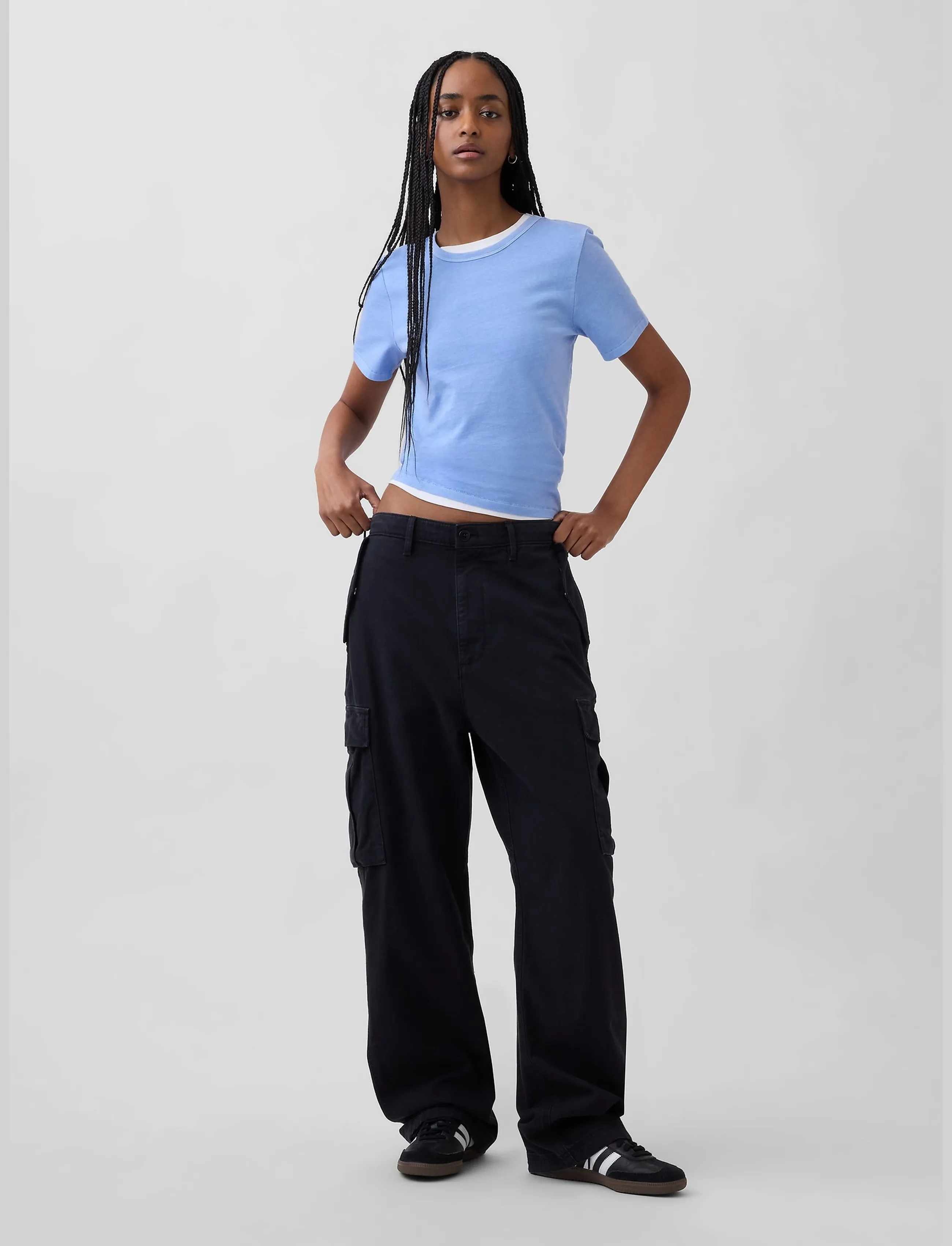 GAP - Organic Cotton VintageSoft T-Shirt from the GAP collection - t-shirts - moonstone blue - 2