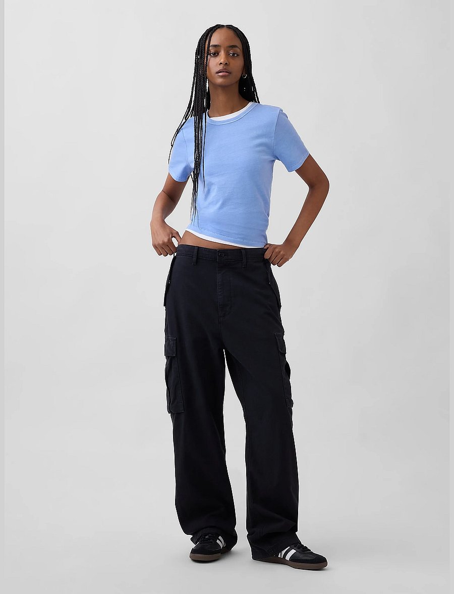 GAP - Organic Cotton VintageSoft T-Shirt from the GAP collection - t-shirts - moonstone blue - 2