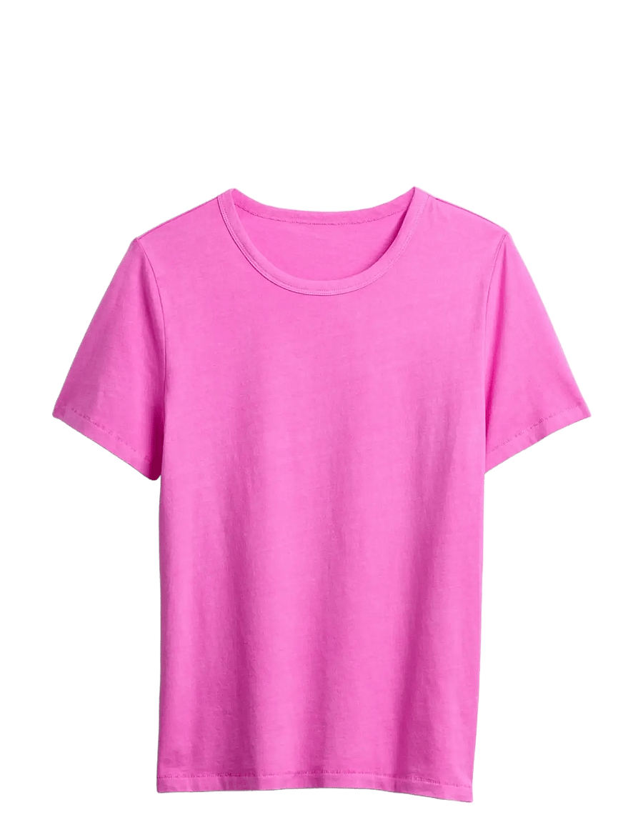 GAP - Organic Cotton VintageSoft T-Shirt from the GAP collection - t-shirts - neon pink glow - 1