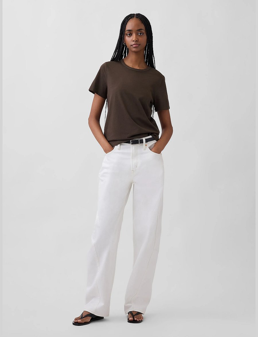 GAP - Organic Cotton VintageSoft T-Shirt from the GAP collection - t-shirts - terra brown - 2