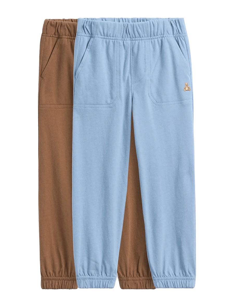 GAP - Baby & Toddler Mix & Match Pull-On Joggers (2-Pack) - jogginghosen - blue suede - 0