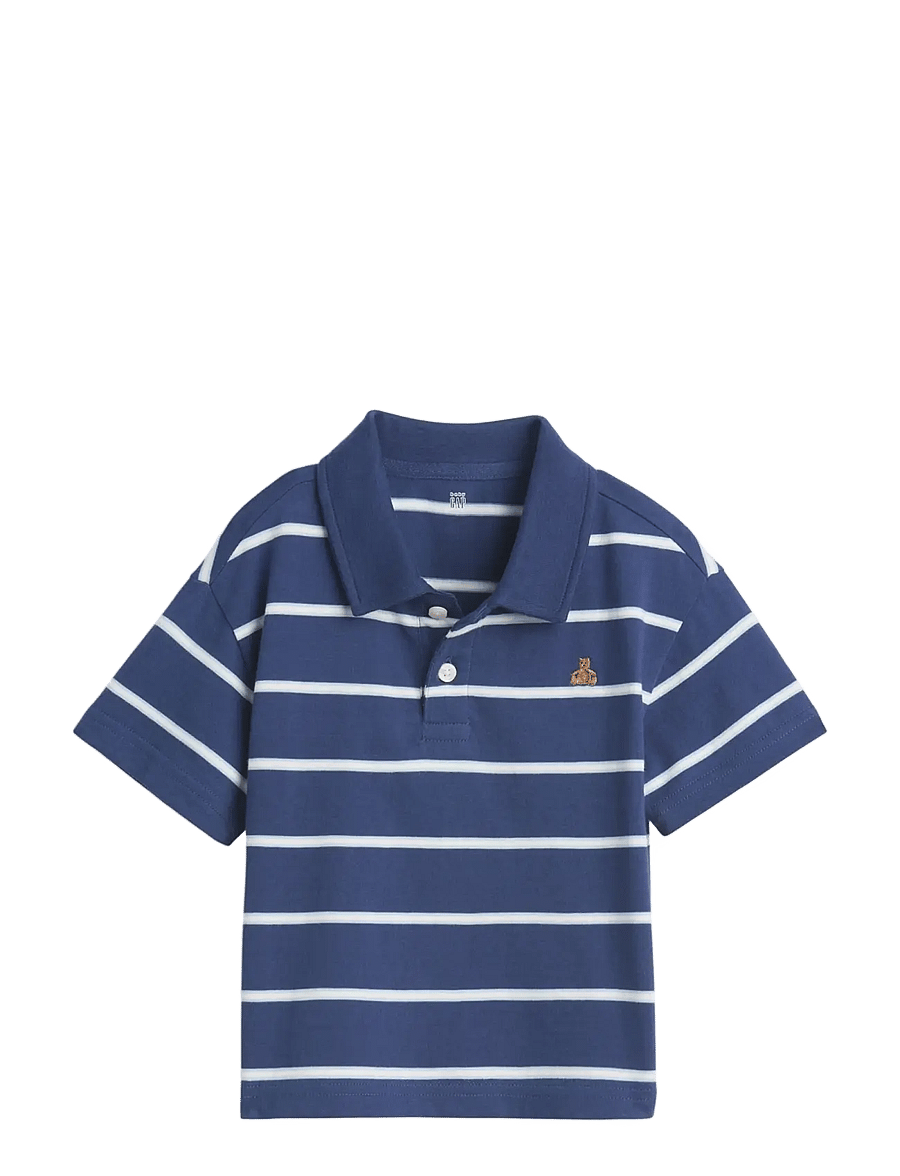 GAP - Baby & Toddler Boxy Polo Shirt - kurzärmelig - tiny rugby dutch blue - 0