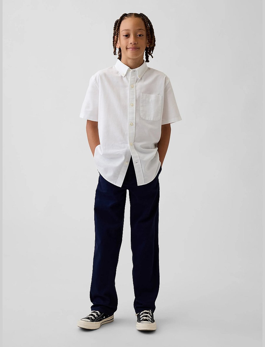 GAP - Kids Modern Uniform Relaxed Straight Khakis - chinos - tapestry navy - 0