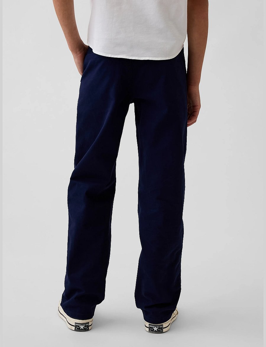 GAP - Kids Modern Uniform Relaxed Straight Khakis - chinos - tapestry navy - 3