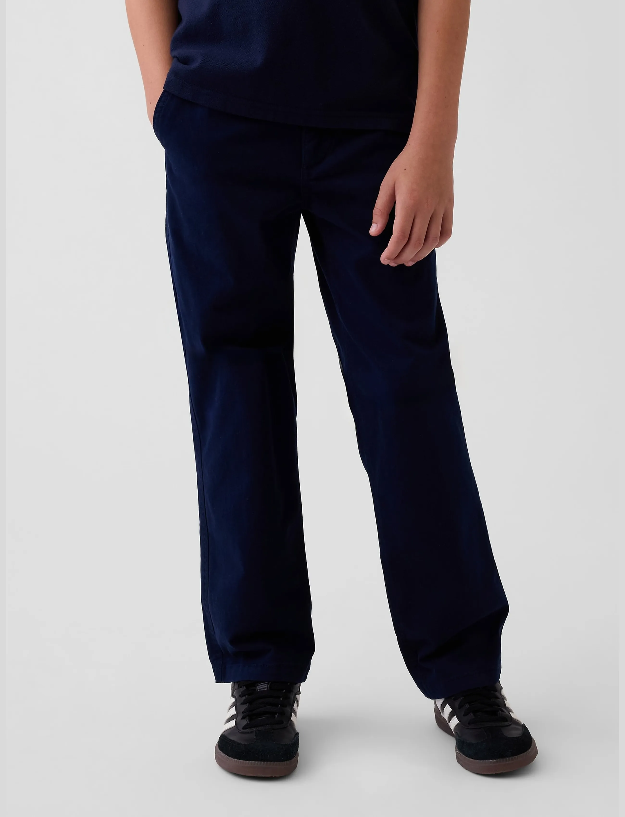 GAP - Kids Modern Uniform Loose Khakis - tapestry navy - 2