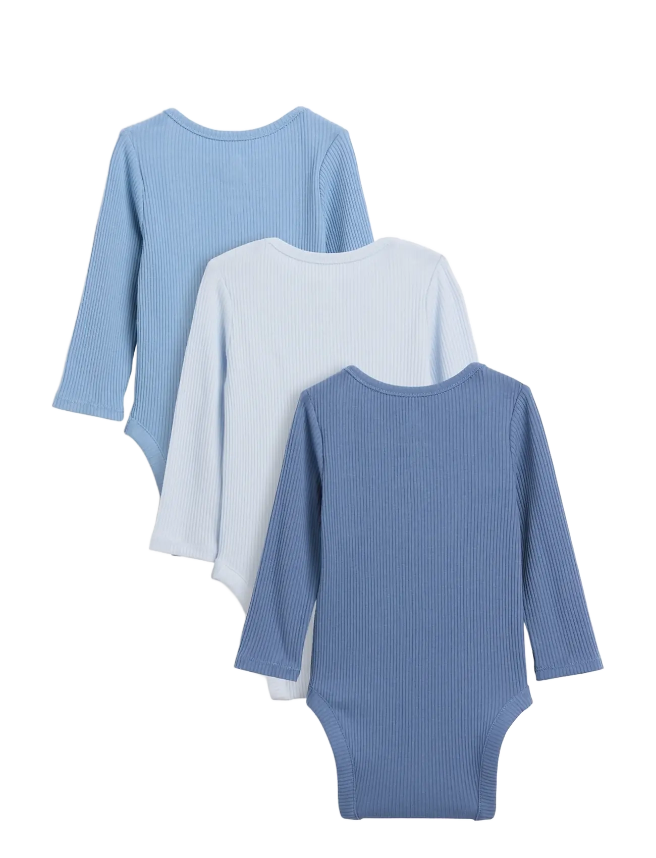 GAP Baby First Favorites TinyRib Pocket Bodysuit (3-Pack) - GAP - BAINBRIDGE BLUE / blue