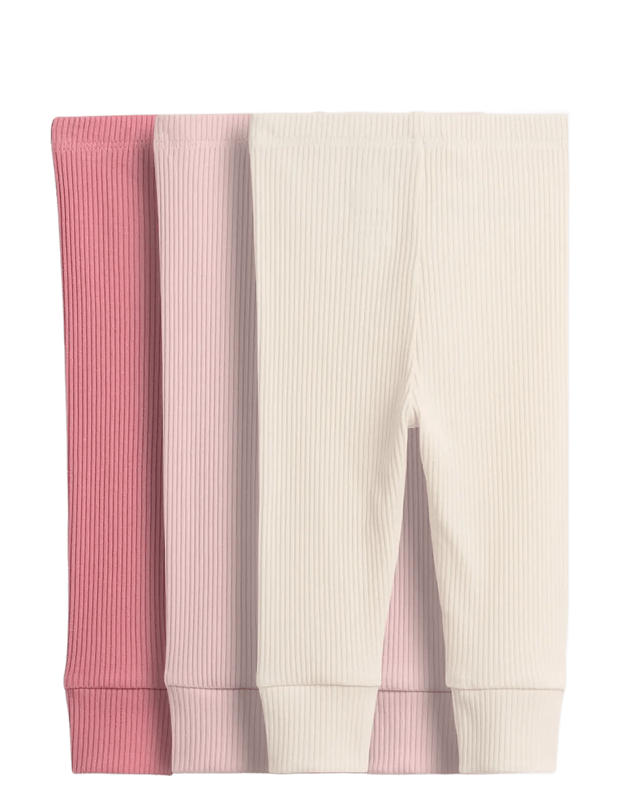 GAP - Baby First Favorites TinyRib Pants (3-Pack) - primitive - 1