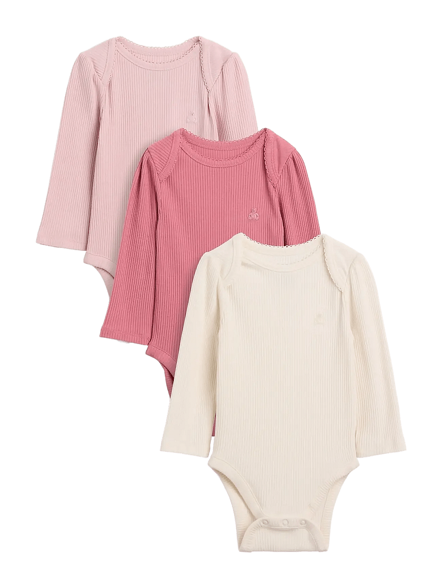 GAP - Baby First Favorites TinyRib Bodysuit (3-Pack) - primitive - 0