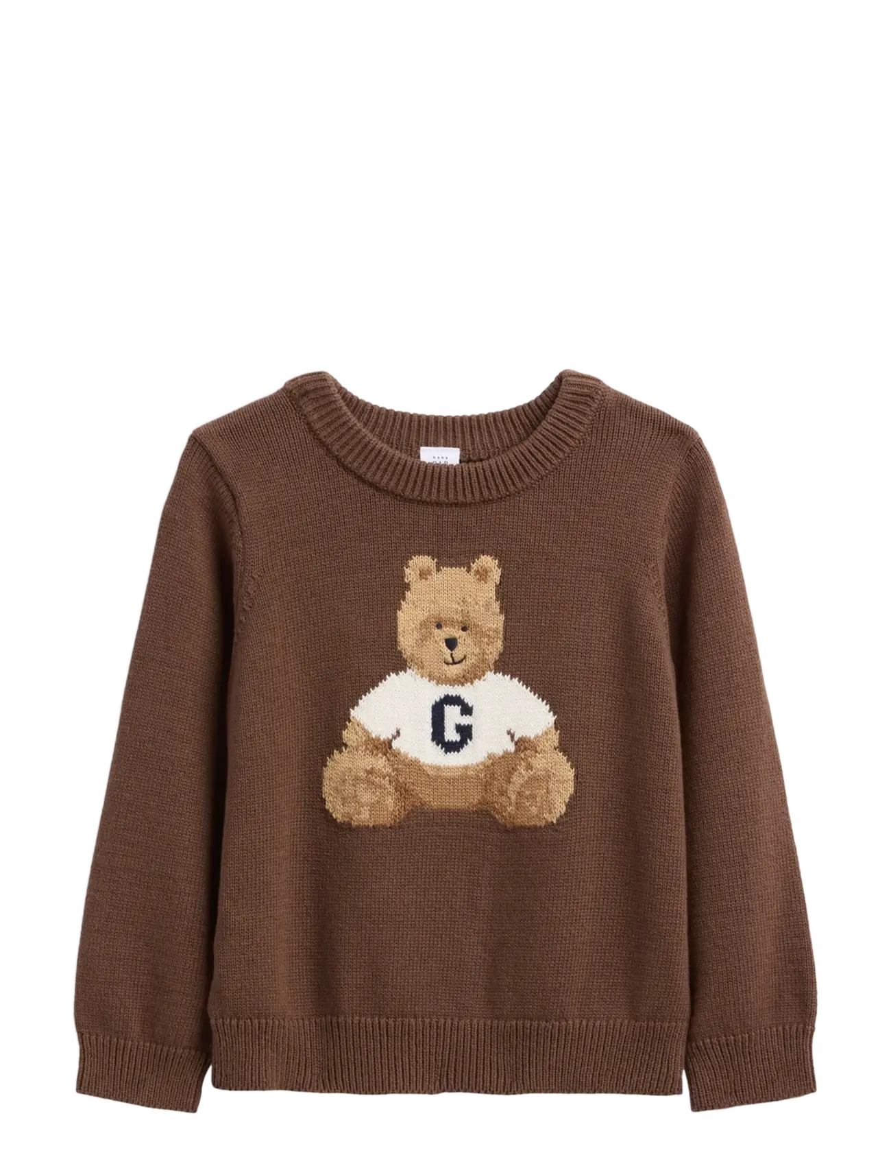GAP Baby & Toddler Crewneck Sweater - Knitwear - BRANNAN BROWN / brown