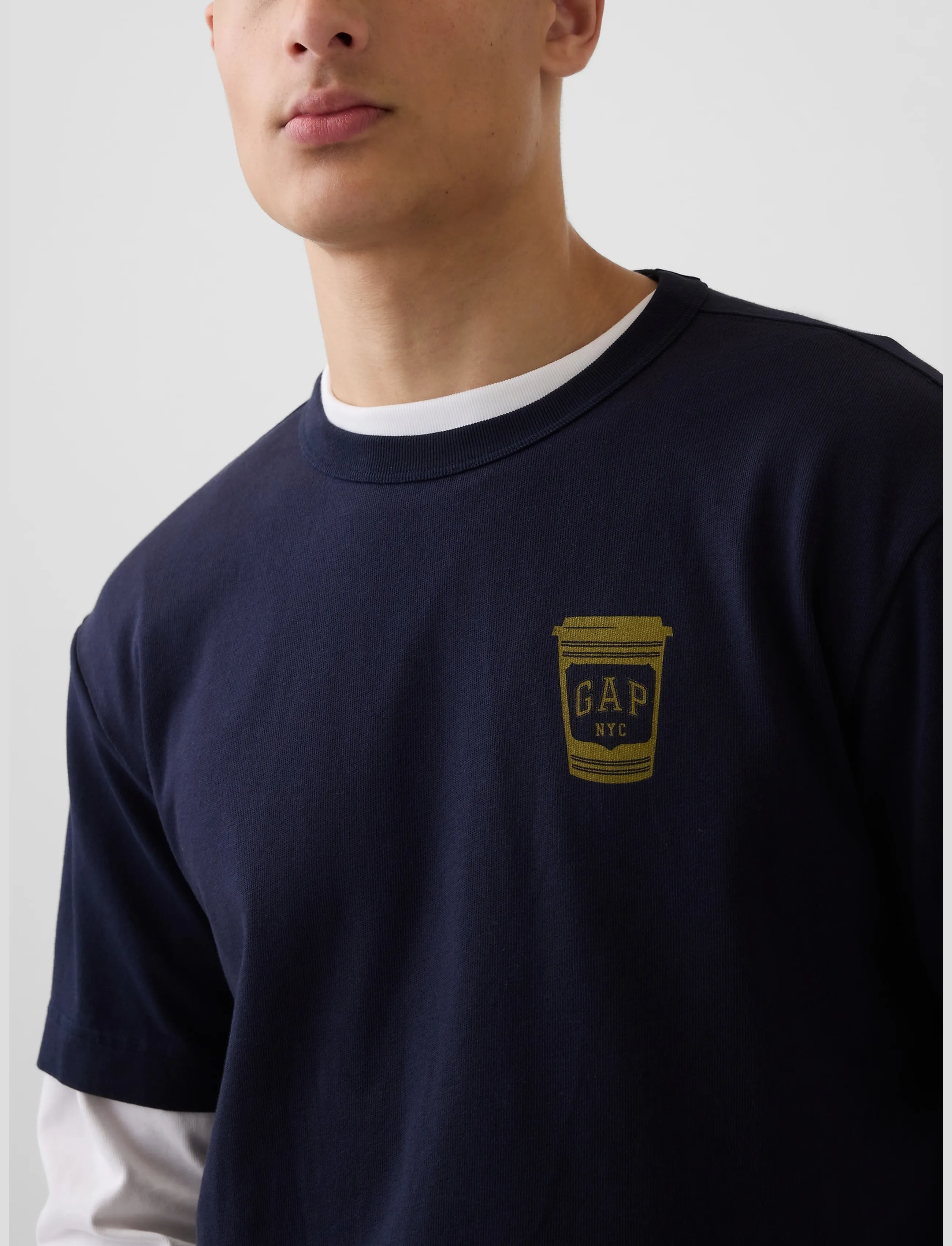 GAP - Heavyweight Relaxed Graphic T-Shirt from the GAP collection - kurzärmelige t-shirts - coffee cup - 4