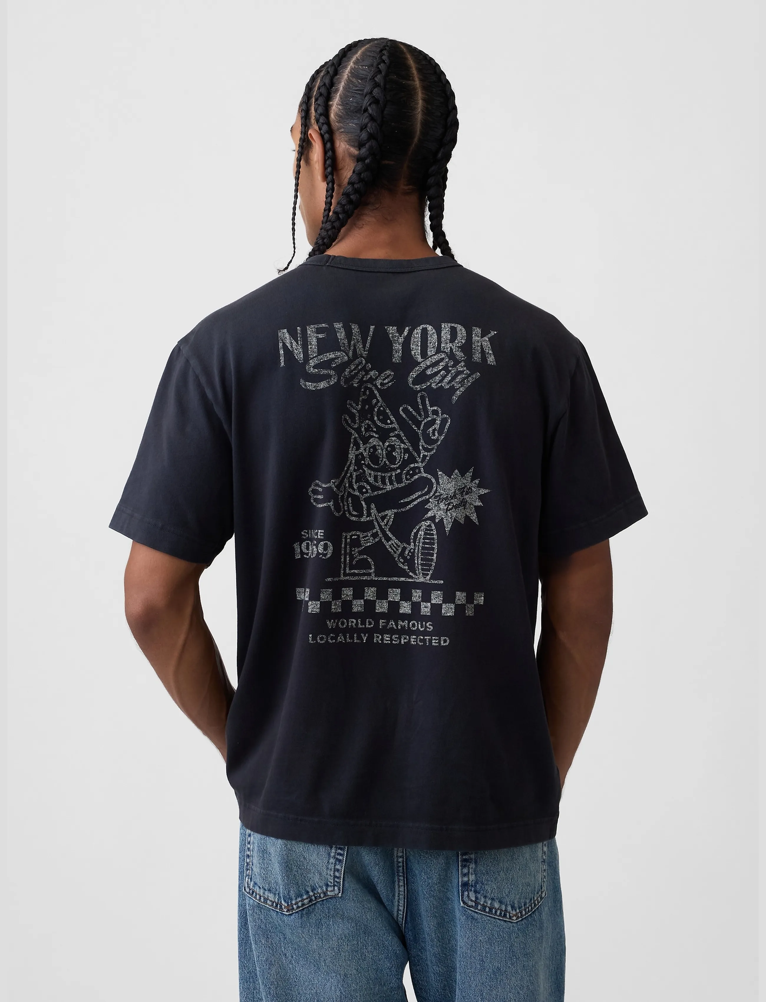 GAP - Heavyweight Relaxed Graphic T-Shirt from the GAP collection - kurzärmelige t-shirts - pizza - 3