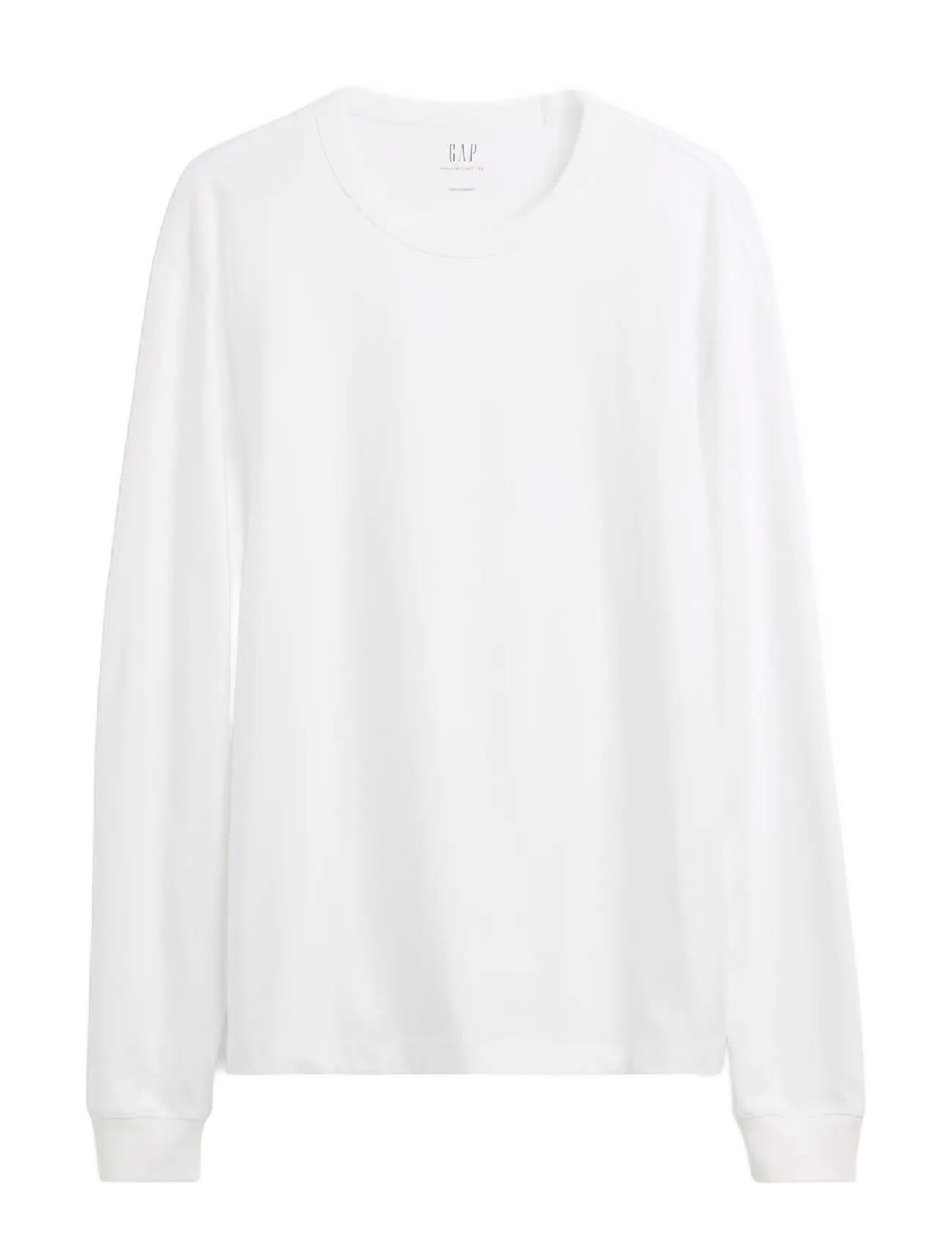 GAP - Long-Sleeved Heavy Relaxed T-Shirt from the GAP collection - långärmade t-shirts - fresh white - 1