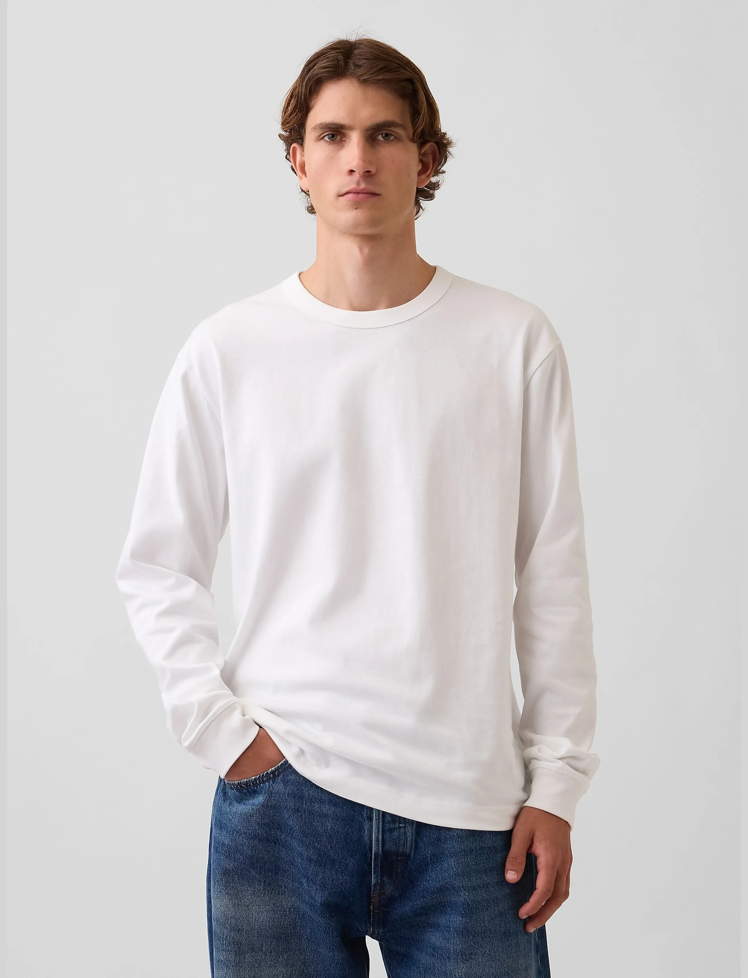 Long-Sleeved Heavy Relaxed T-Shirt From The Gap Collection 5